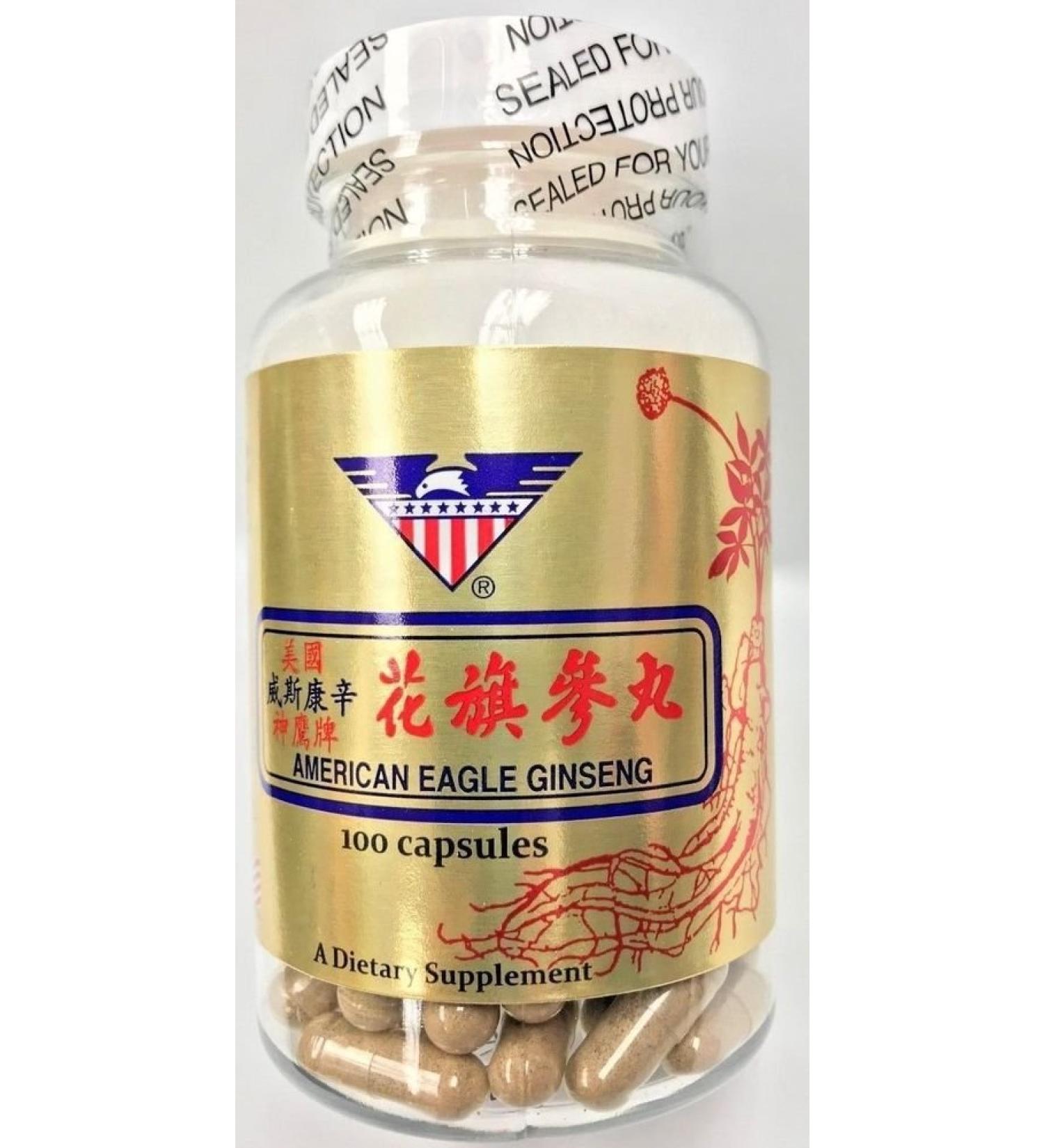 American Eagle Ginseng 100 Capsules