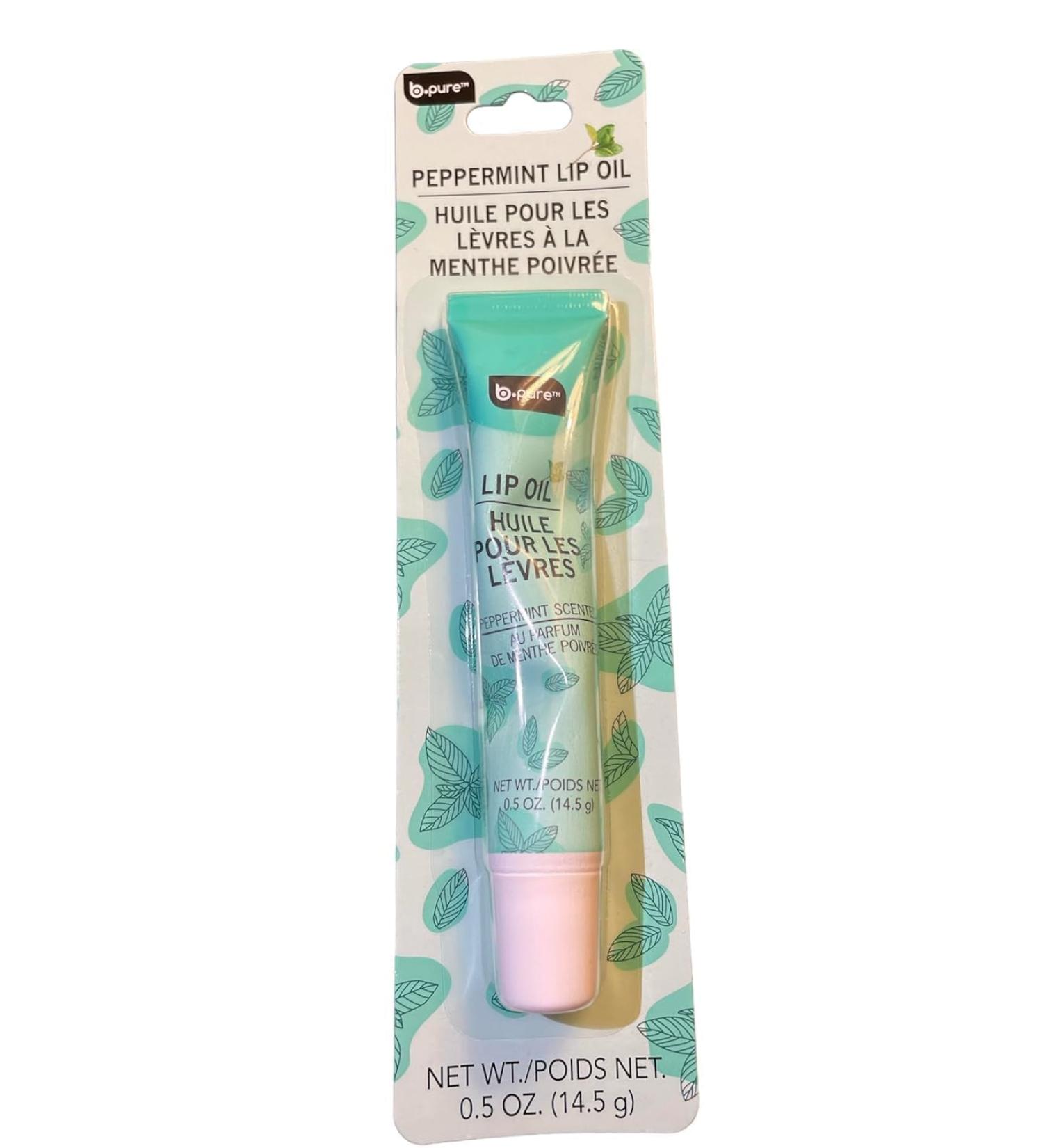 Lip Oil Peppermint Lip Balm for Dry Lips 0.16 OZ
