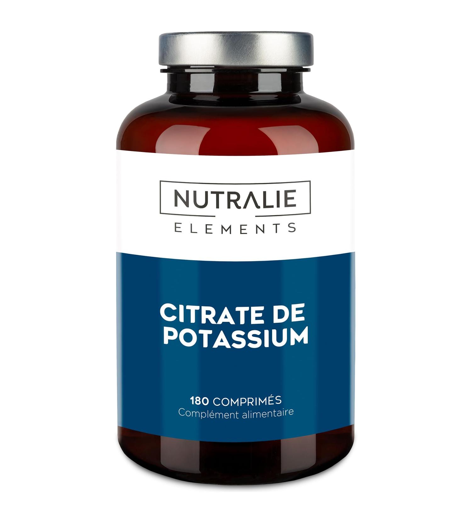 Potassium - Potassium Citrate - High Dose - 2880mg - Element Pure Potassium +1000mg - Muscle - Potassium Citrate - 180 Tablets - Nutralie - Buy Online on GoSupps.com