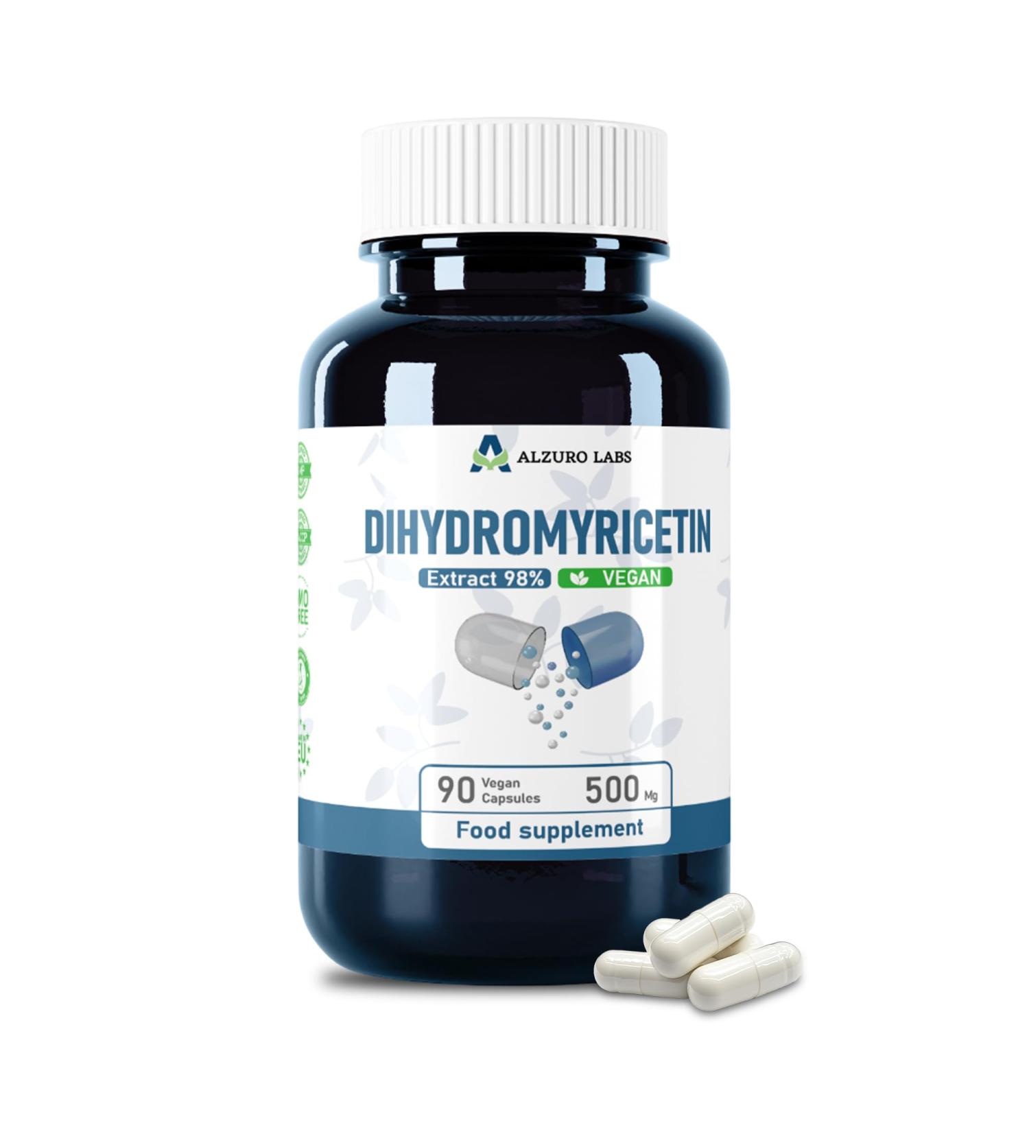 DG Supplements Dihydromyricetin DHM 500 mg 90 vegan capsules 1001 extract 50000 mg Supports Liver Cleansing Detox and Metabolic Health Helps you feel wellbeing and the next day - Buy Online on GoSupps.com