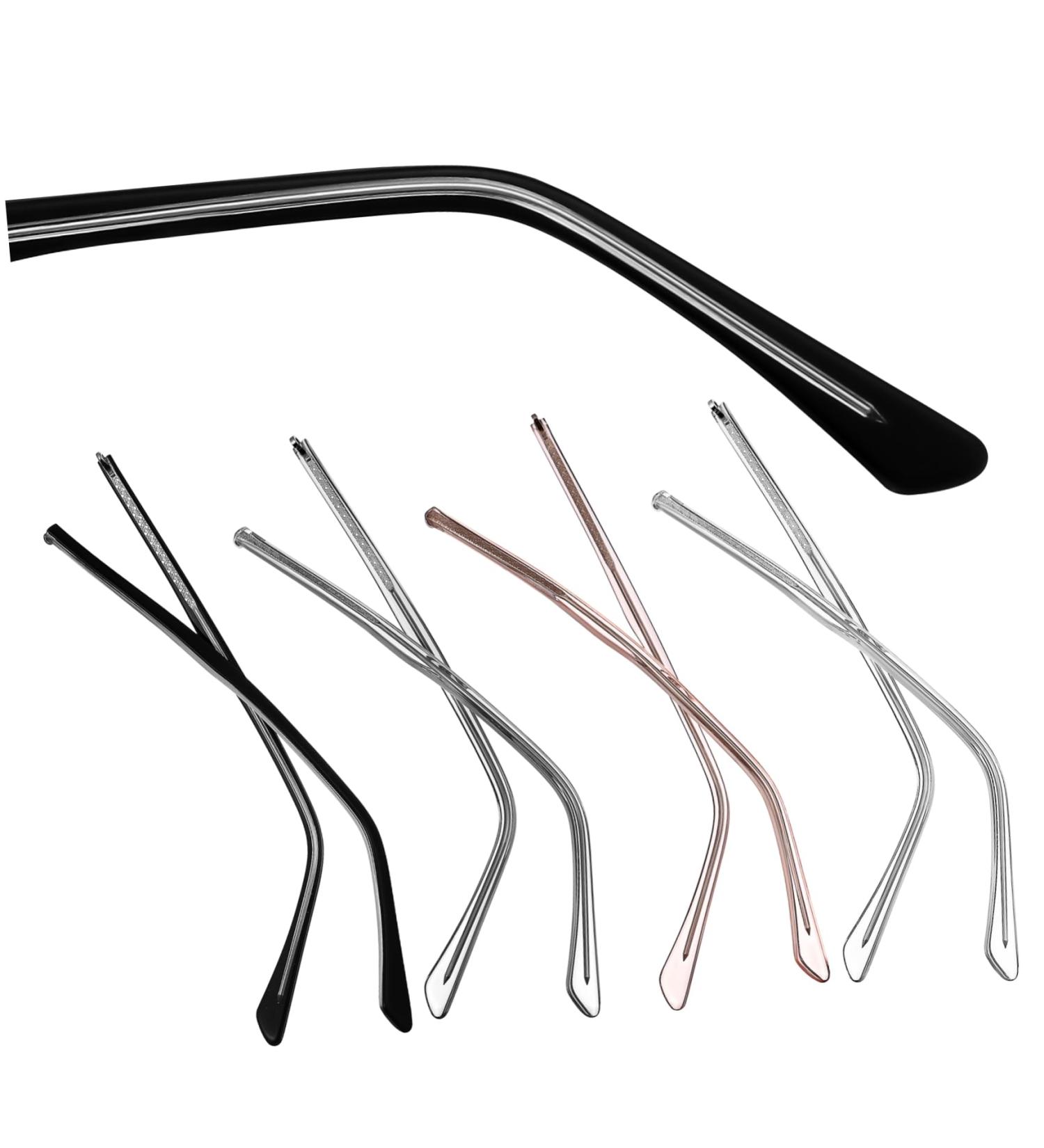 Ultechnovo 4 Pairs Replacement Glasses Frames - Universal Brick Parts for TR90 | Compatible with Men & Women - Buy Online on GoSupps.com