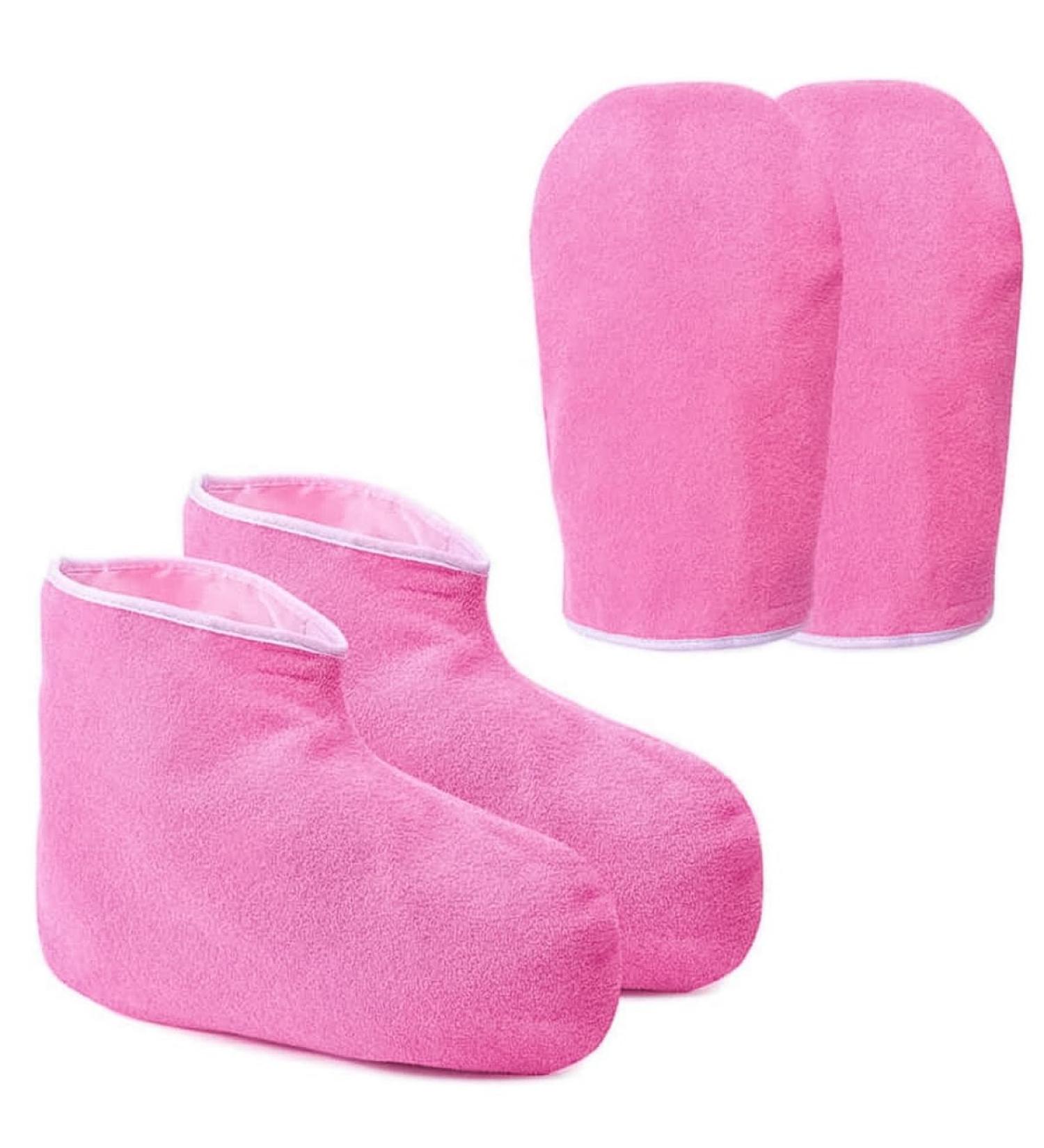 Ensemble de Gants de Bain en Cire de Paraffine Mitaines et Chaussons isol s r utilisables pour th rapie Thermique pour Spa pour Le Traitement des Mains et des Pieds kit de Cire Chaude - Buy Online on GoSupps.com