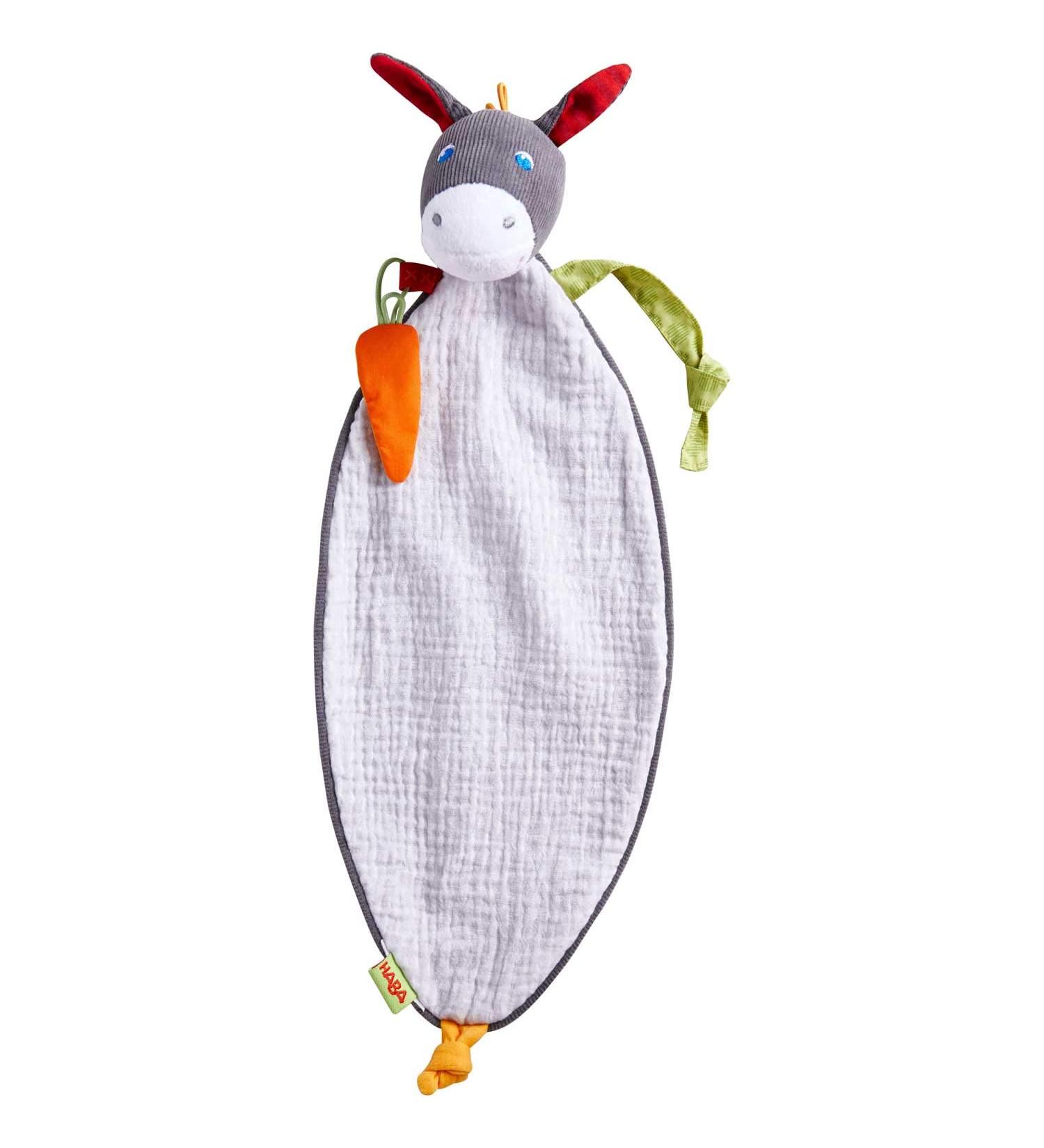 HABA 305828 Cuddly Toy Donkey Lu - Colorful Plush Toy for Infants | International Shipping Available - Buy Online on GoSupps.com