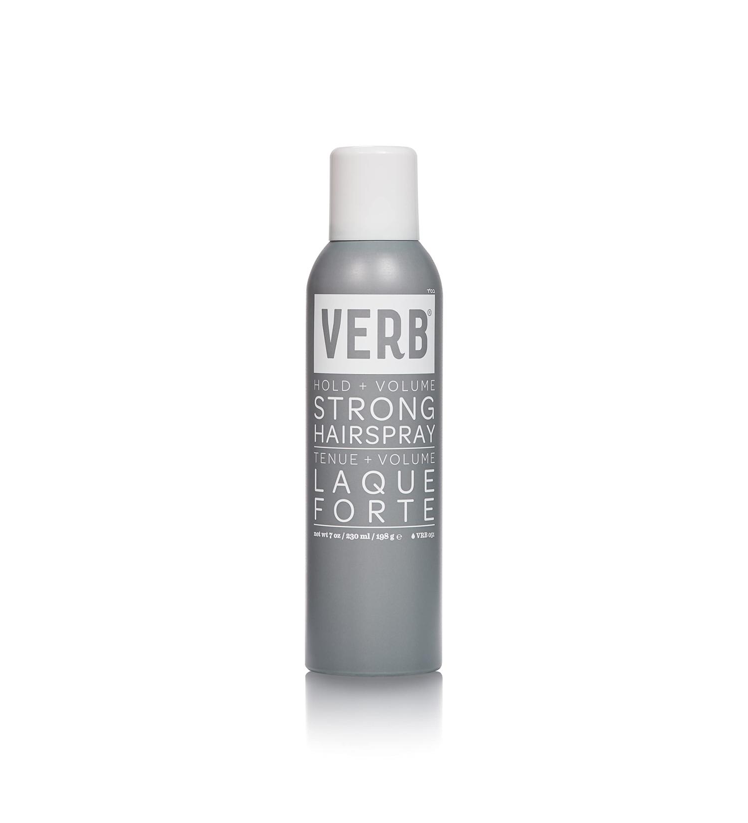VERB Strong Hairspray - Hold & Volume - Weightless Strong Hold Hairspray - Flake-free formula for styling and heating tools Ideal for Locking in up-dos and Curls for All Hair Types 7 oz - Buy Online on GoSupps.com