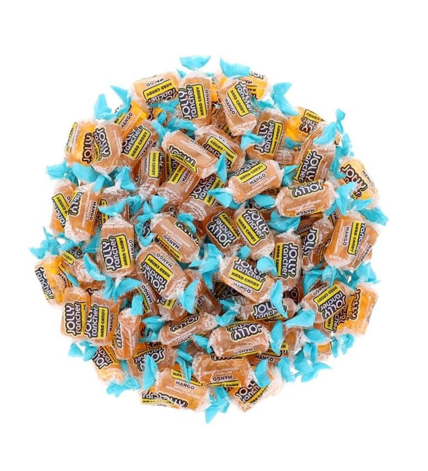 Mango Flavour Hard Candy 1lb Bulk Bag Individually Wrapped