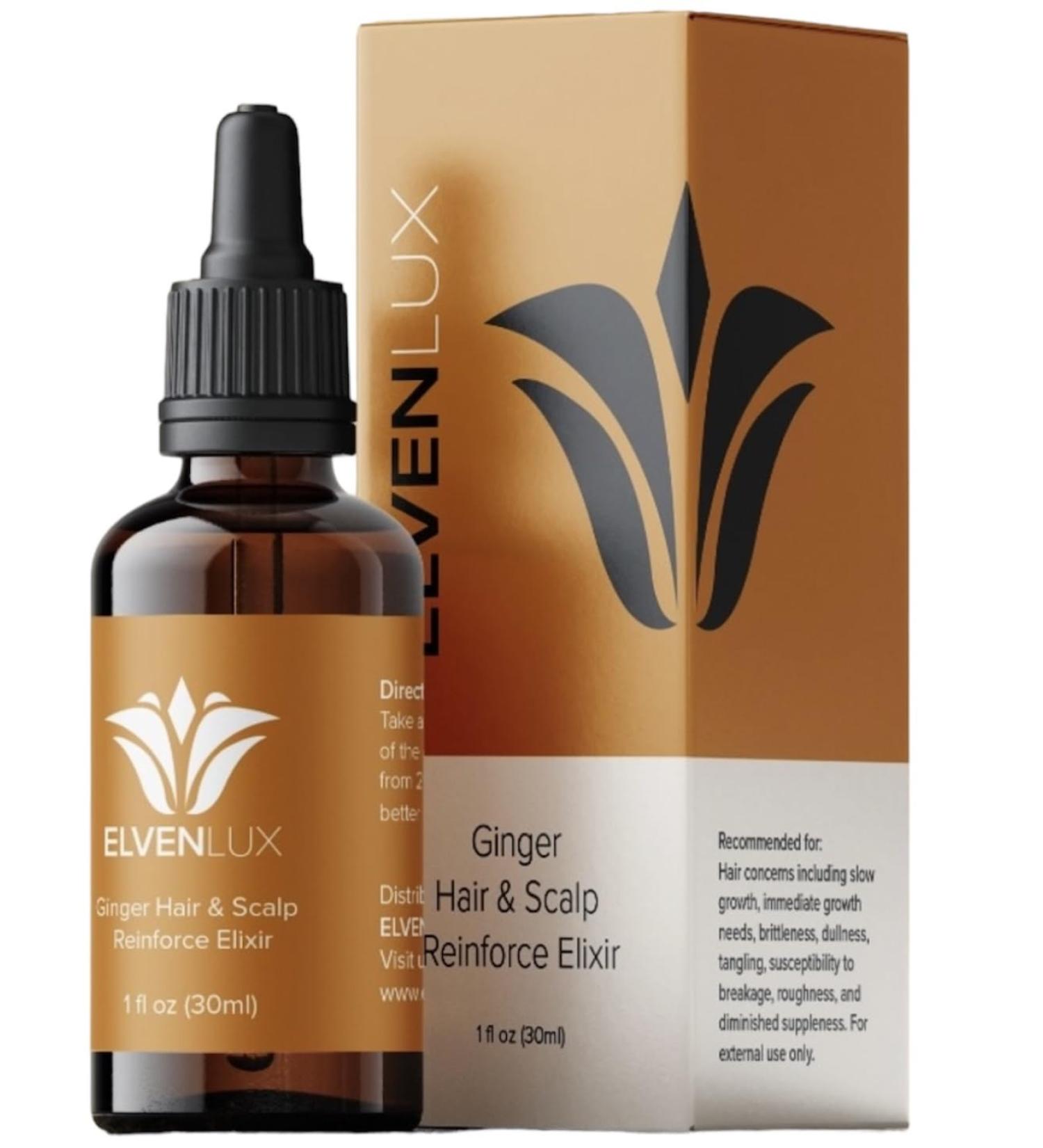 ElvenLux Ginger Hair & Scalp Elixir | Strengthen & Nourish Hair | International Shipping Available - Buy Online on GoSupps.com