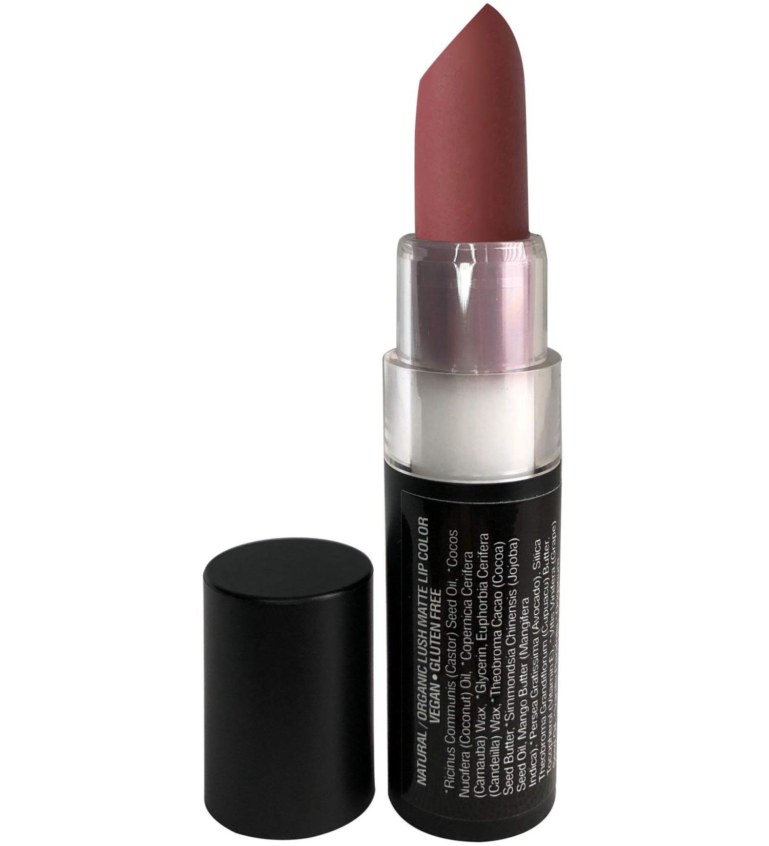 Mom's Secret Organic Matte Lipstick | Long Lasting Vegan Formula | Gluten & Cruelty Free | Made in USA | 0.15 oz (Blushing Bride) - Buy Online on GoSupps.com