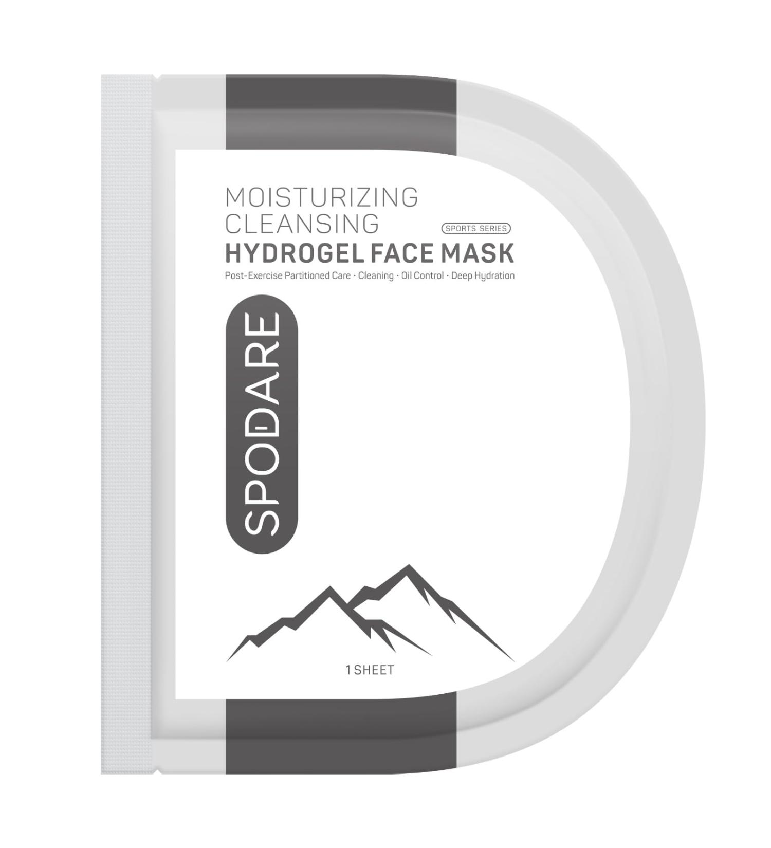 Buy Partitioned Care Hydrogel Sports Mask - Deeply Purifying & Hydrating - Perfect for All Skin Types - Cleanse & Moisturize After Exercise - 1 Pc Black & White - Buy Online on GoSupps.com