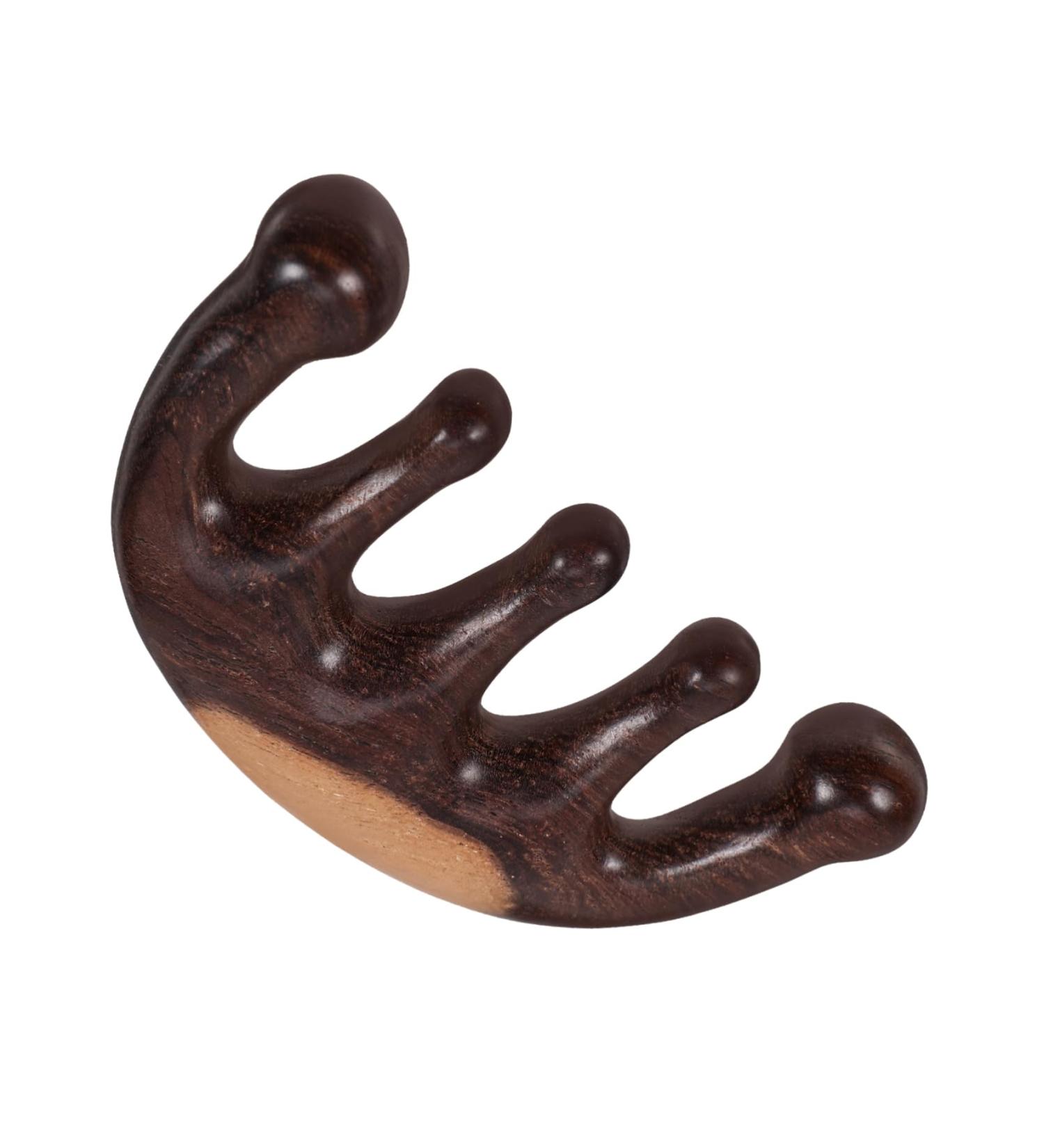 Buy Gogogmy Portable Massage Comb - Scalp Therapy Device Broad Tooth Wooden Comb (10.5x5 cm) - International Shipping Available - Buy Online on GoSupps.com