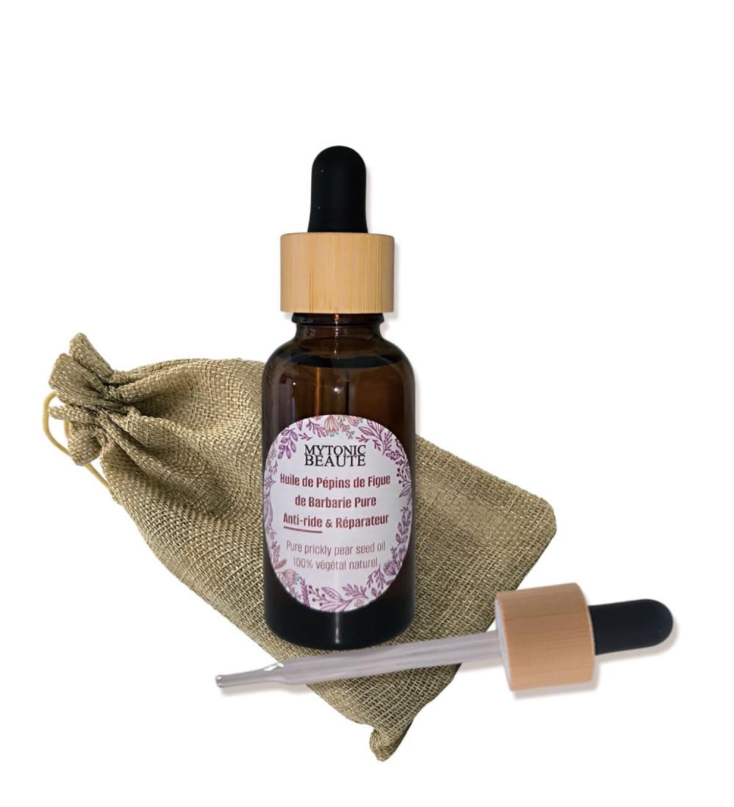  MYTONIC BEAUTE Organic Prickly Pear Seed Oil 30 ml + Bamboo Cap with Pipette and Amber Glass Bottle Anti-Aging and Anti-Dark Circles 100% Pure Natural. - Buy Online on GoSupps.com