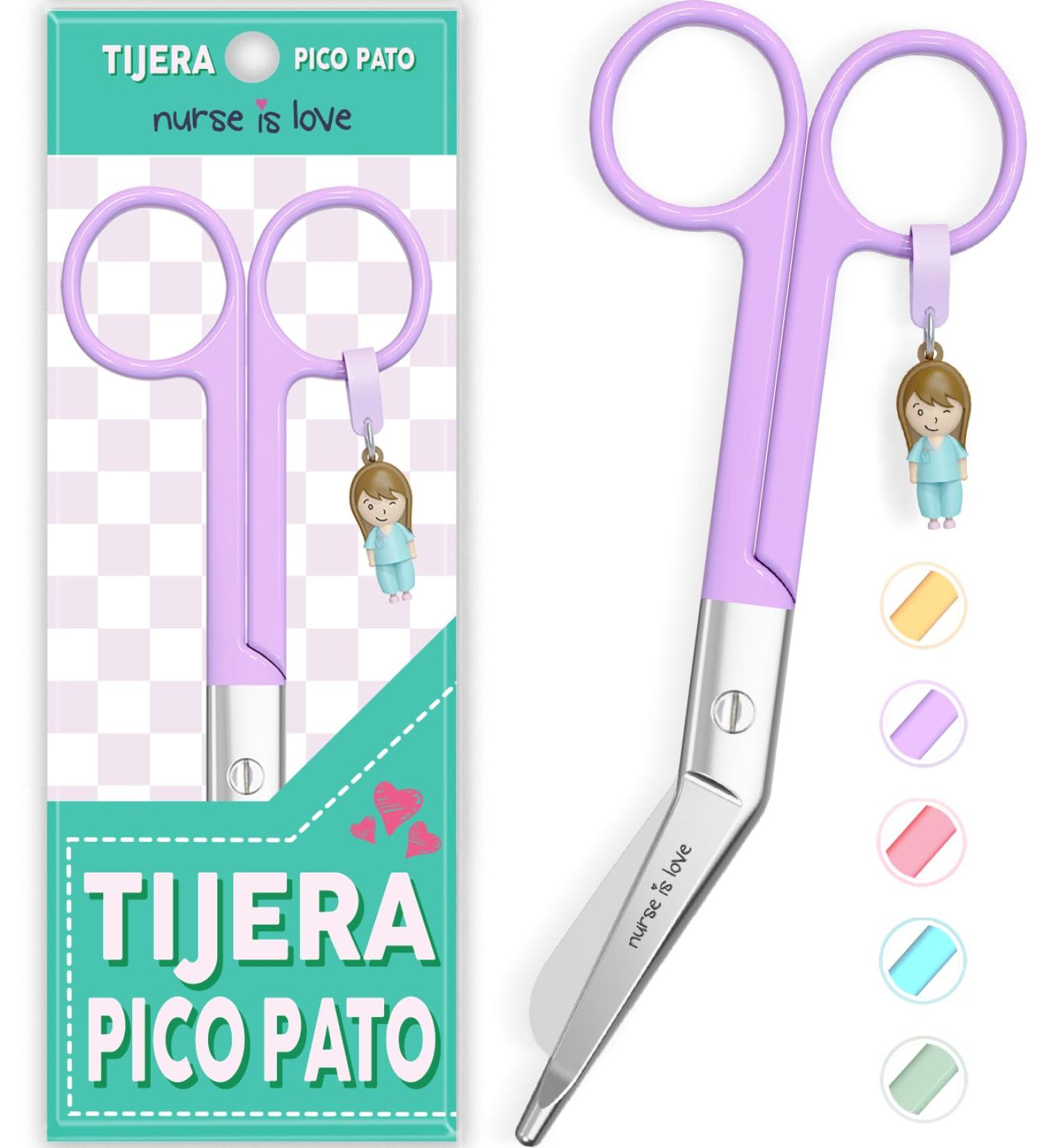Nurse Love Nursing Scissors | Stainless Steel Purple Bandage Scissors for First Aid & Wound Care - Buy Online on GoSupps.com