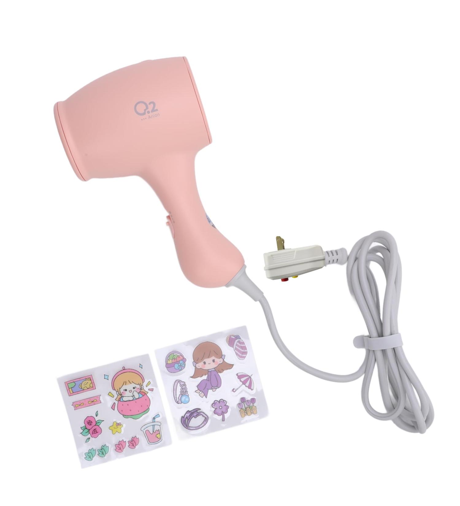 CHEOTIME Kids Hair Dryer 3 Speeds Wind Negative Ionic Constant Temperature Hair Care Adjustable Alternating Wind Mini Portable Blow Dryer for Daily Use - Buy Online on GoSupps.com