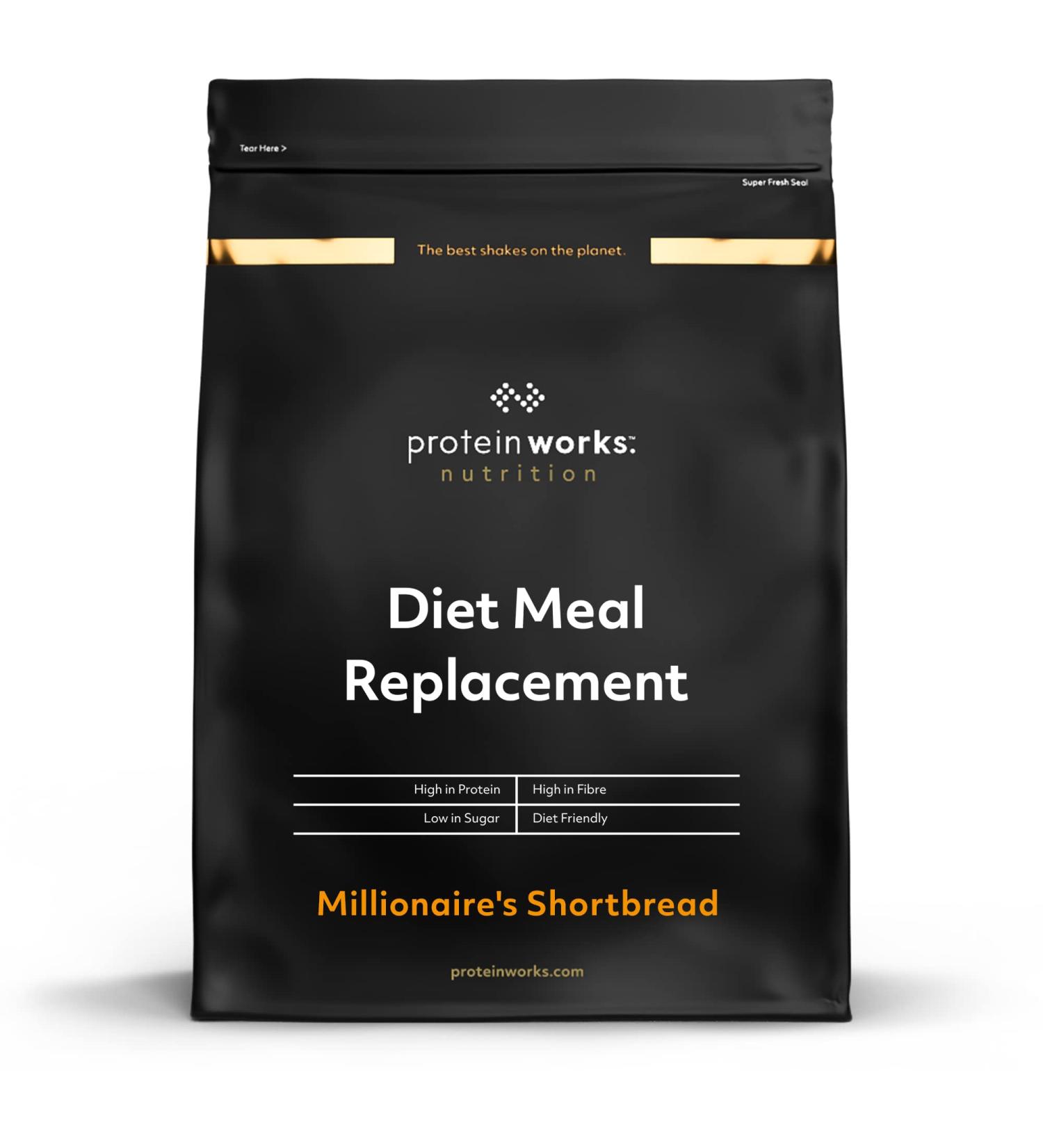 Protein Works Diet Meal Replacement | 250 Calories | Weight Loss Shake | 7 Servings | Chocolate Caramel Biscuit | 500g - Buy Online on GoSupps.com