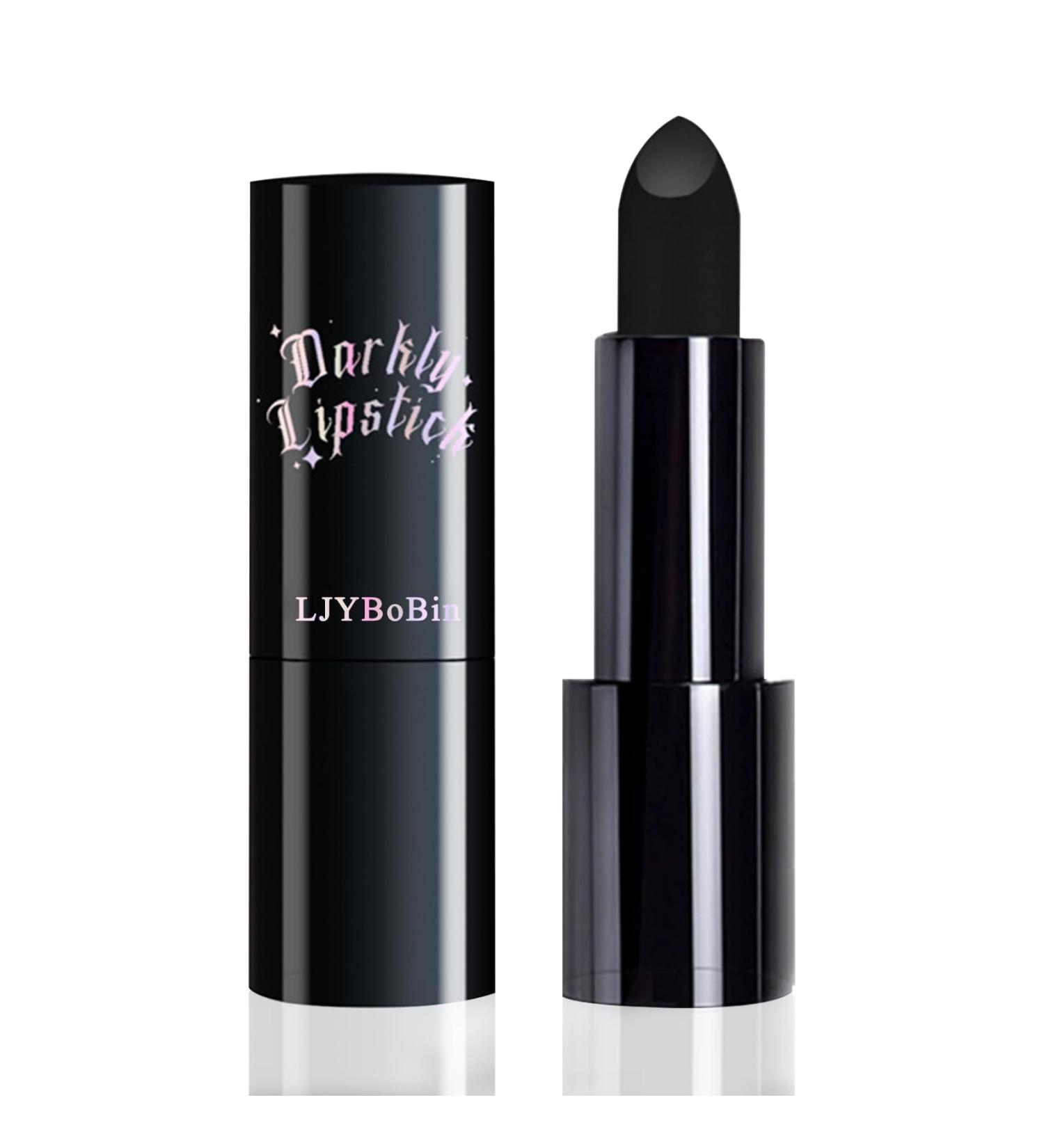 Black Matte Lipstick - Highly Pigmented Non-Stick Cup Gloss for Halloween & Cosplay | Moisturizing Waterproof Eye Black Stick for Sports - Buy Online on GoSupps.com