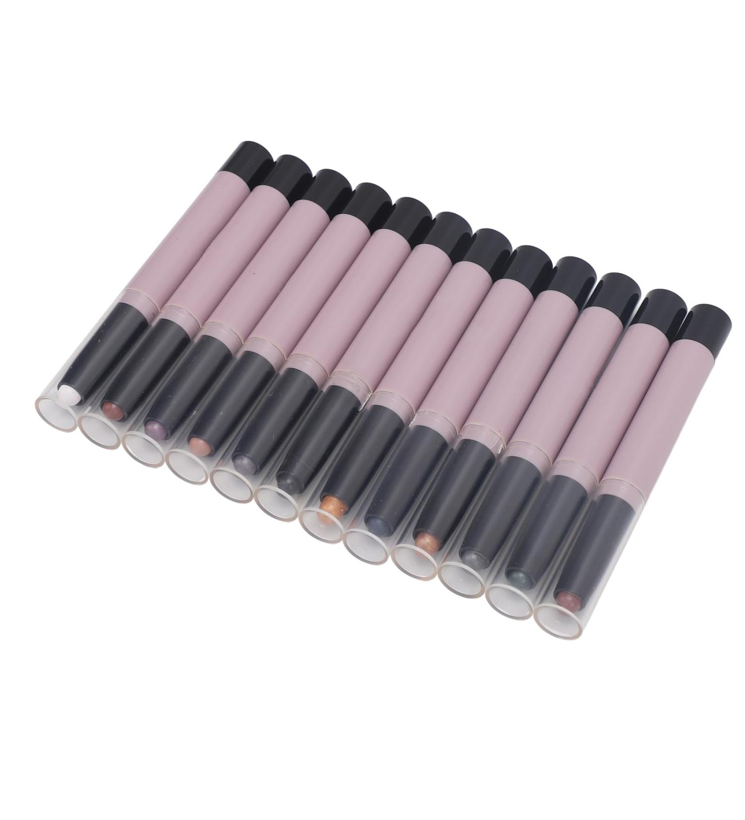 Ymiko 12pcs Waterproof Eye Shadow Stick Set | Matte & Sparkle Pencil Makeup for Women - International Shipping Available - Buy Online on GoSupps.com