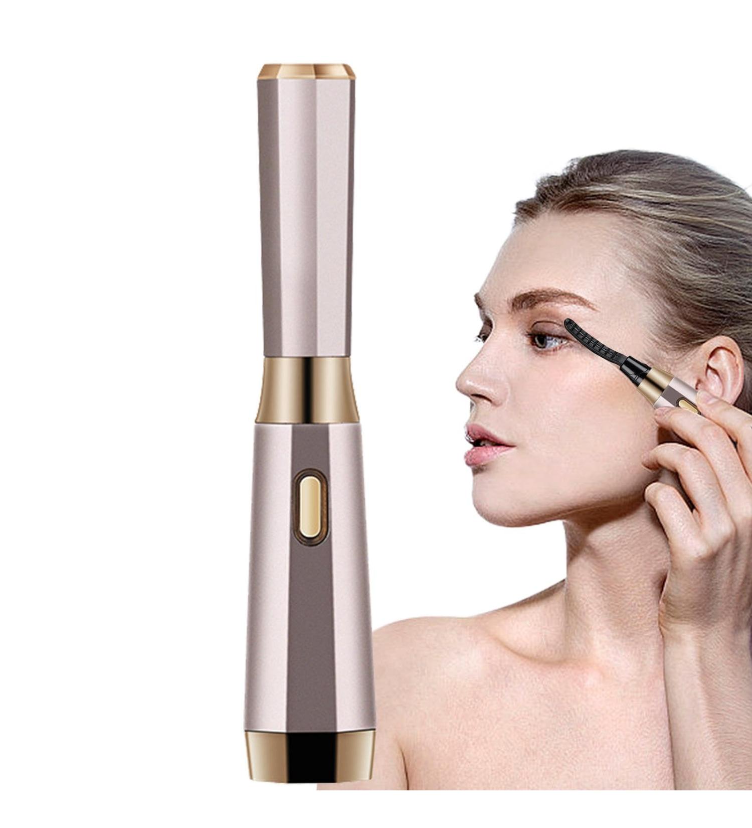 Yianyal Heated Spoolie | USB Charging Quick-Heat Electric Eyelash Curler - Portable Heated Lash Curler Quick Styling Eyelash Curlers for Perfect Make Up Pink - Buy Online on GoSupps.com