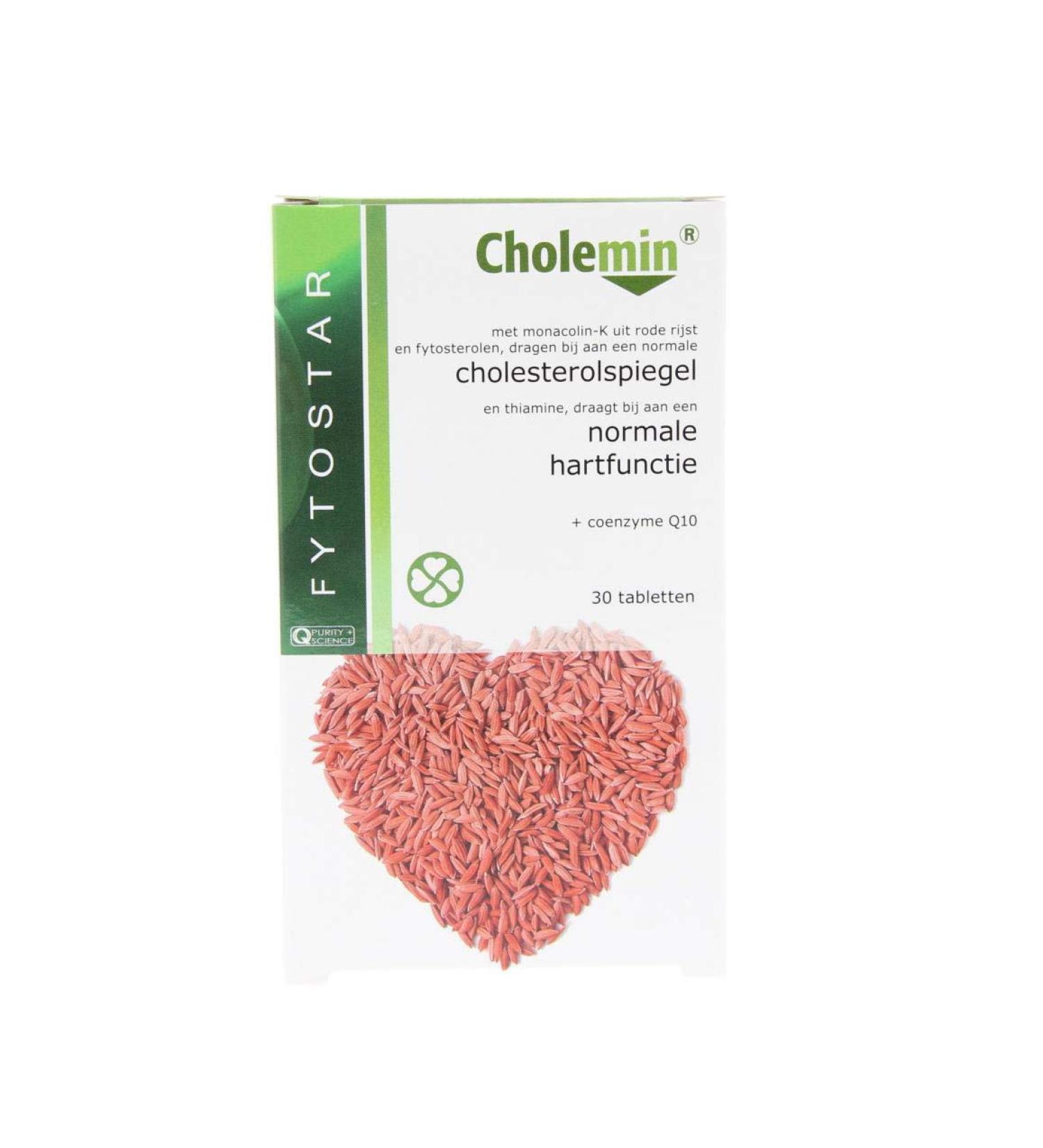 Fytostar Cholesterol-hart-circulatie Cholemin Tabletten Cholesterol 30 tablets