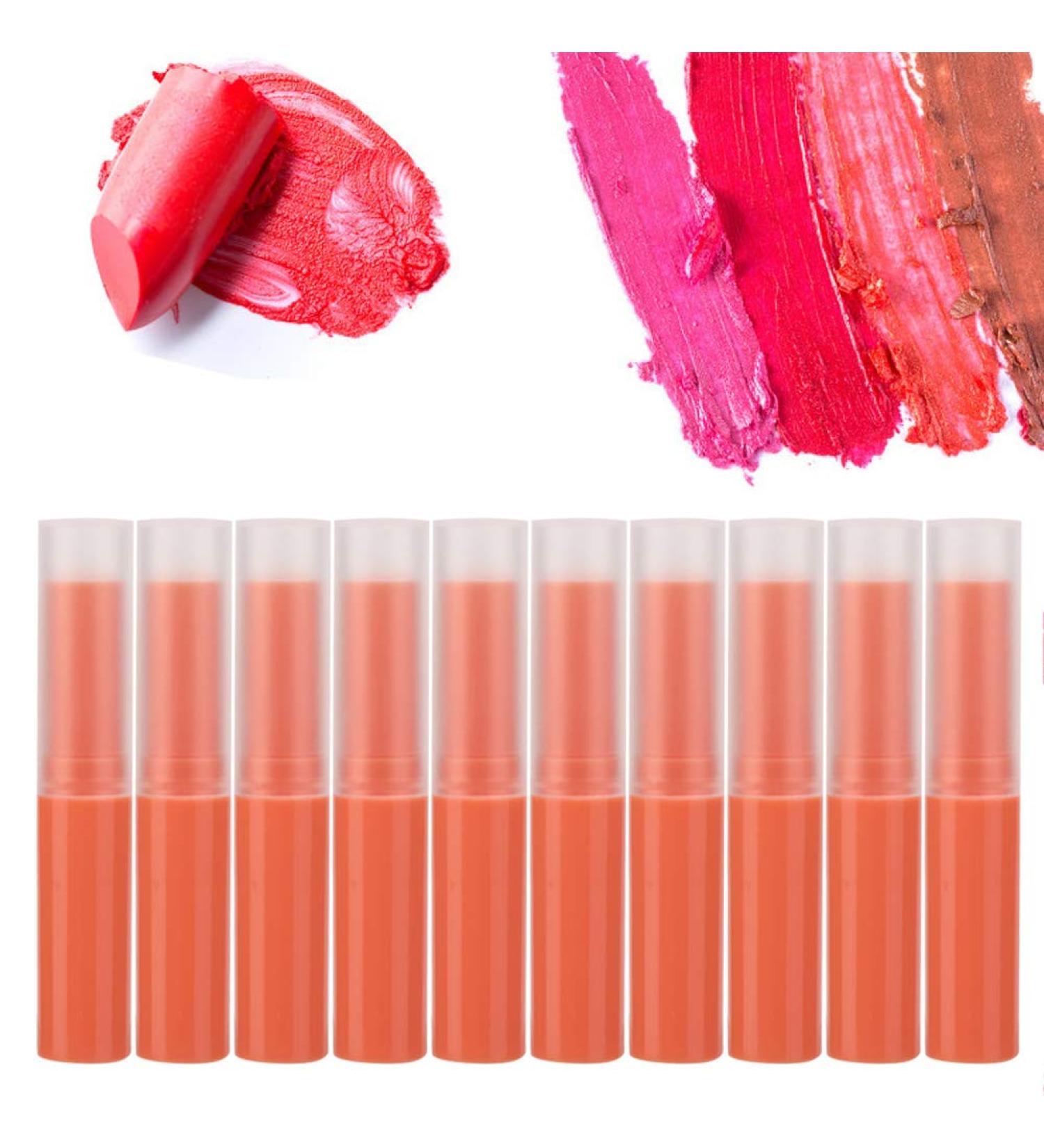 Colorful Lip Balm Tubes Easy to Dispense Perfect for Filling with Lipstick Lip Gloss Easy Operation Meet Different Demands (06# lipstick tube orange ) - Buy Online on GoSupps.com