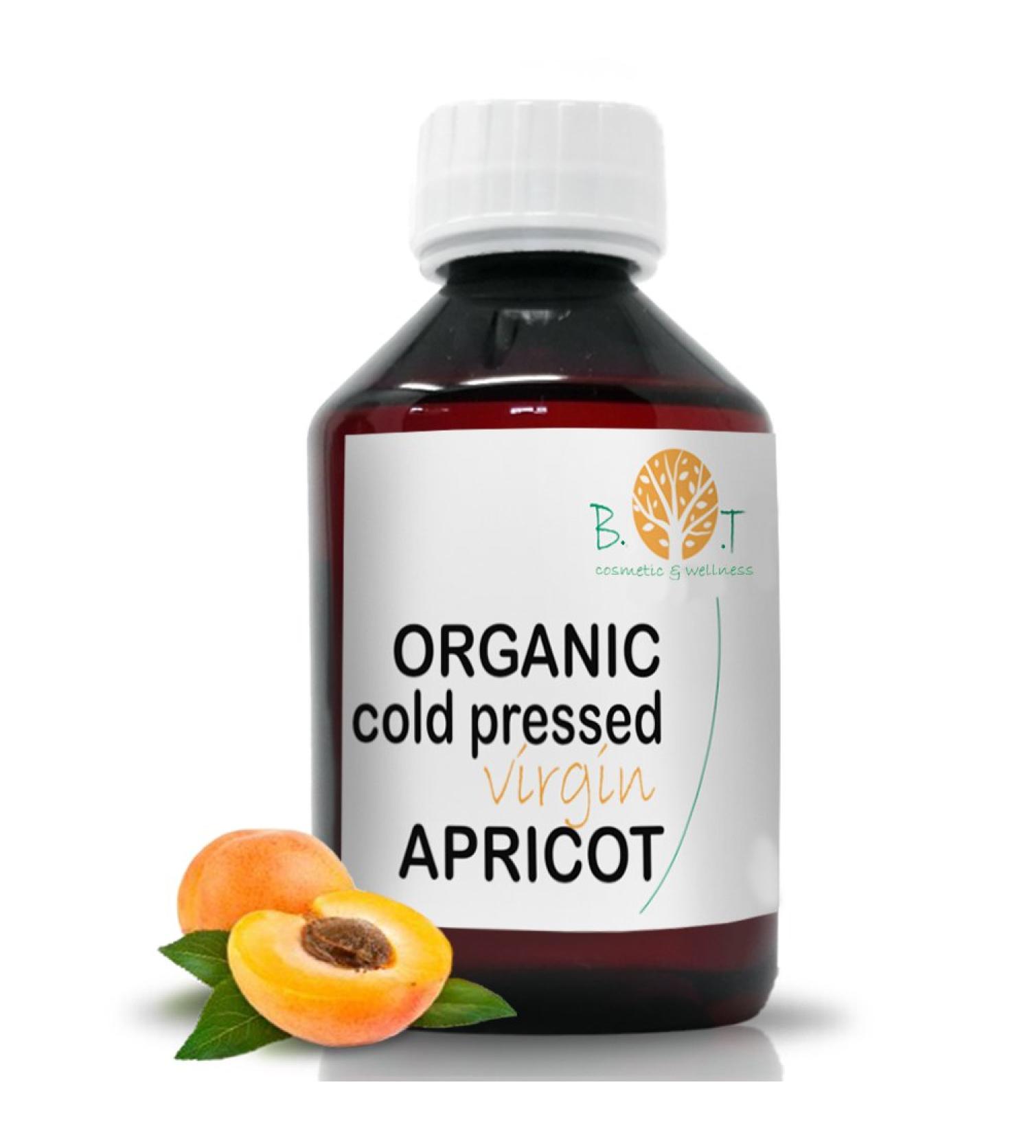 Apricot Kernel Oil Organic Cold Pressed Apricot Kernel Oil for Face Body & Hair Eye Contour Moisturizing - 100ml - Buy Online on GoSupps.com