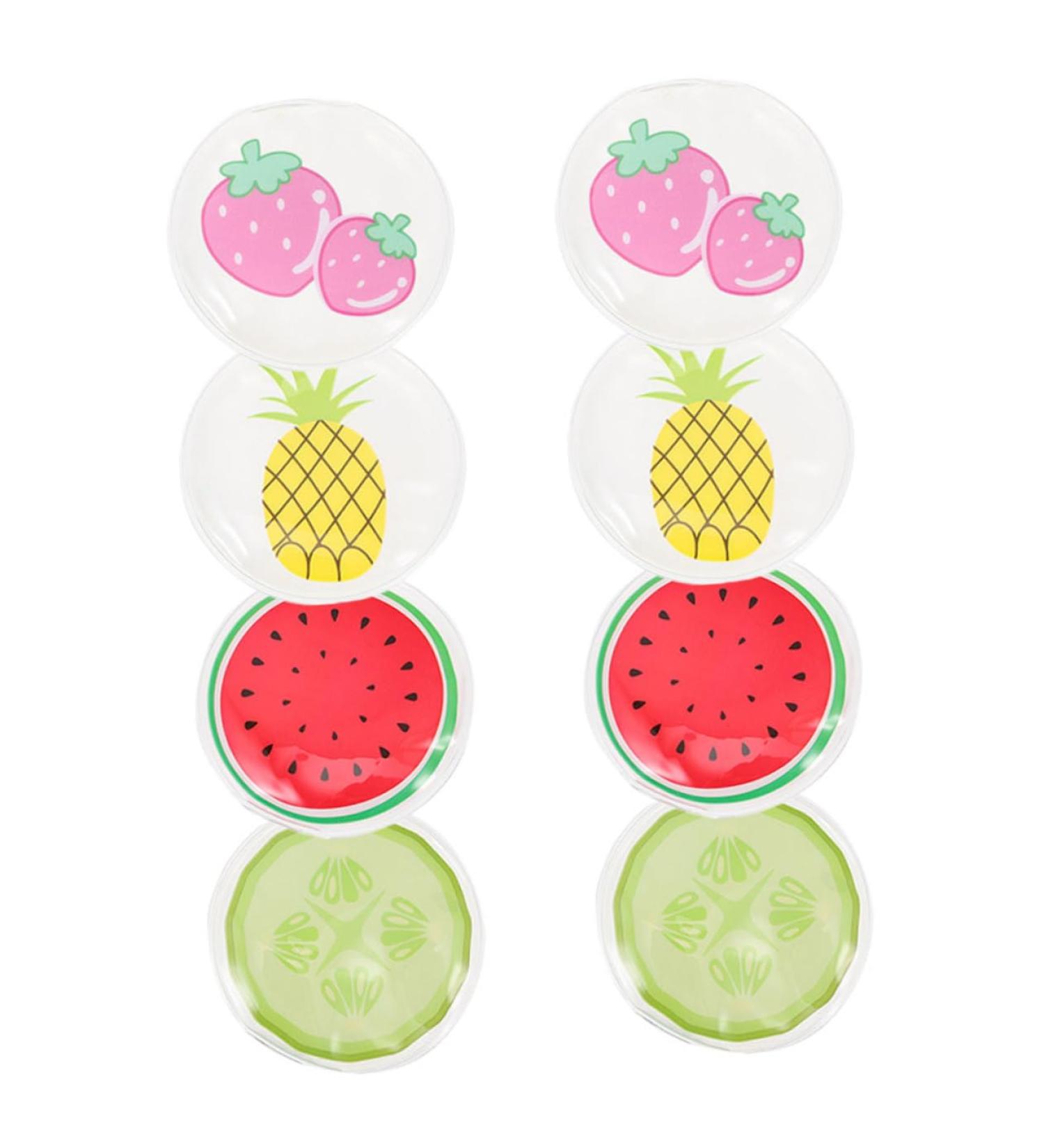 Solustre 8-Piece Gel Ice Cream Masks | Cooling Eye Gel Pads & Compress for Dark Circles & Puffiness - Buy Online on GoSupps.com