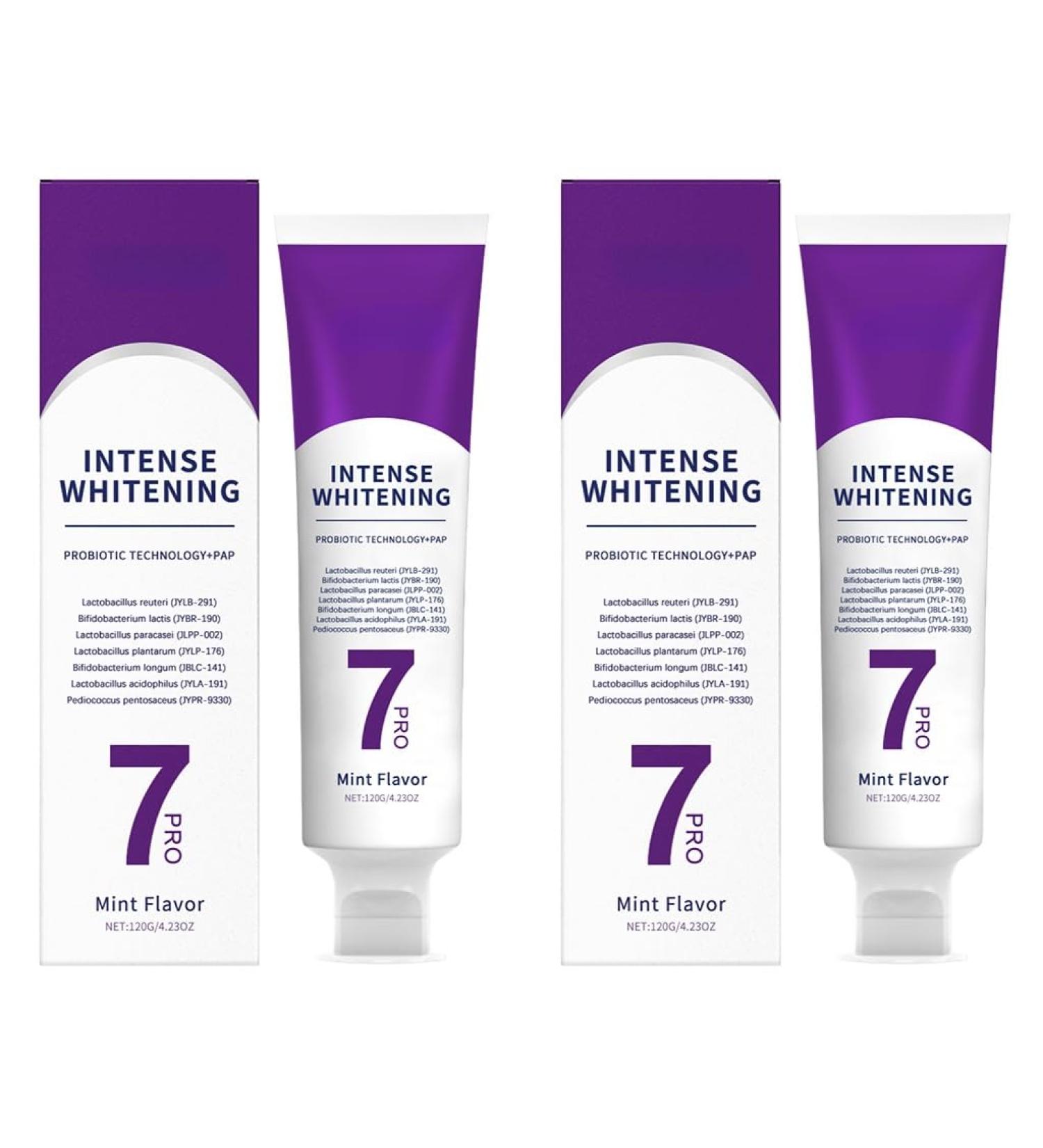 Mint Fresh Toothpaste - Cleans Stains/Food Residue Fights Bad Breath Whitens Teeth Protects Oral Health Long-Lasting Freshness(2PCS) - Buy Online on GoSupps.com