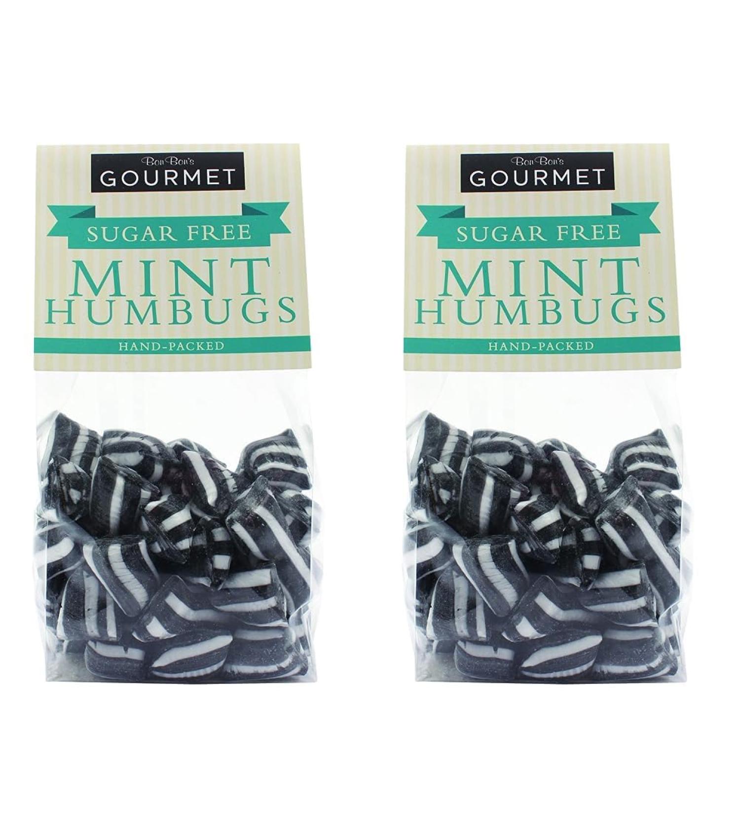 Bon Bons Sugar Free Mint Humbugs 160 g (Pack of 2)