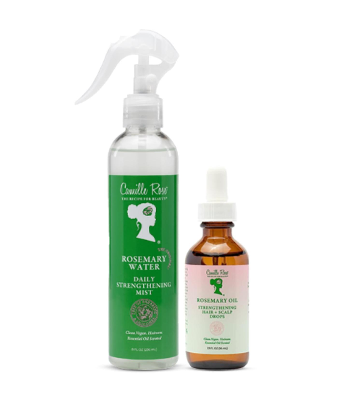 Camille Rose Rosemary Water Daily Mist & Rosemary Oil Hair & Scalp Drops Bundle for Strength and Hair Growth - Buy Online on GoSupps.com