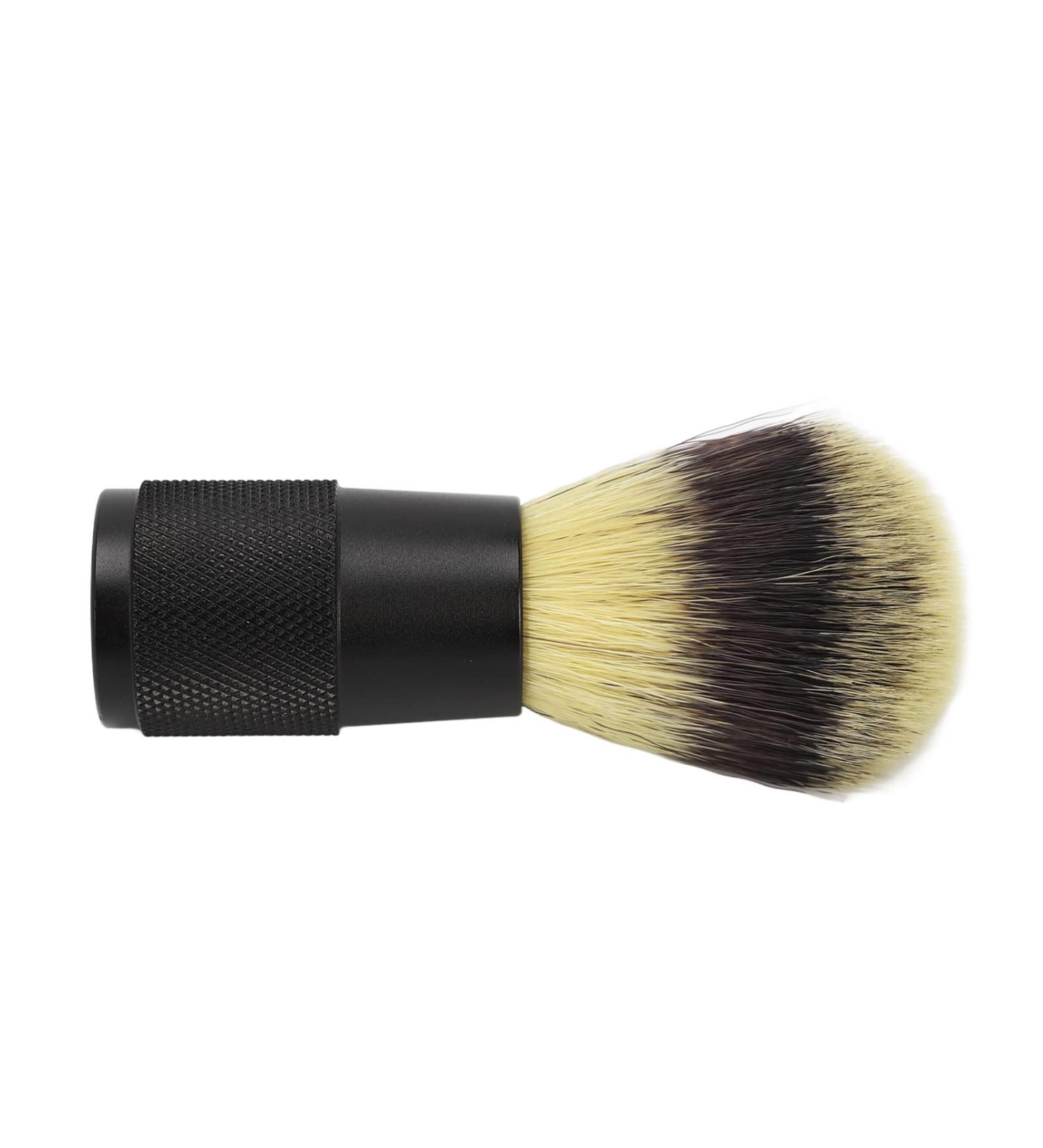 Premium Shaving Brush for Men - Black Alloy Handle Soft Bristles & Synthetic Foam - International Shipping Available - Buy Online on GoSupps.com