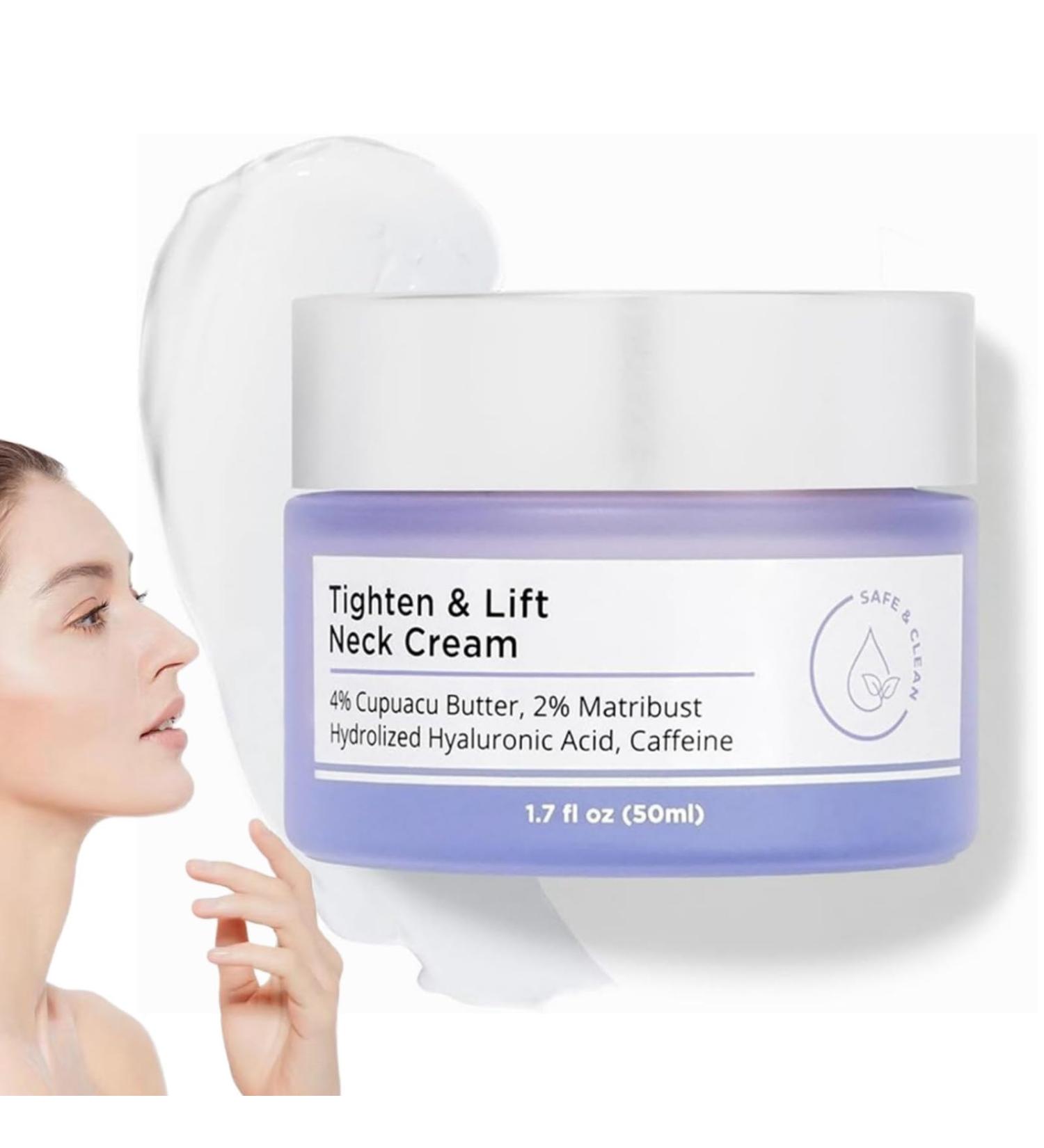 2024 New Pure Tighten&Lift Neck Cream Neck Firming Cream Neck Skin Tightening Neck Firming Cream Tightening Lifting Sagging Skin Anti-Aging Neck Cream for Firming - Buy Online on GoSupps.com