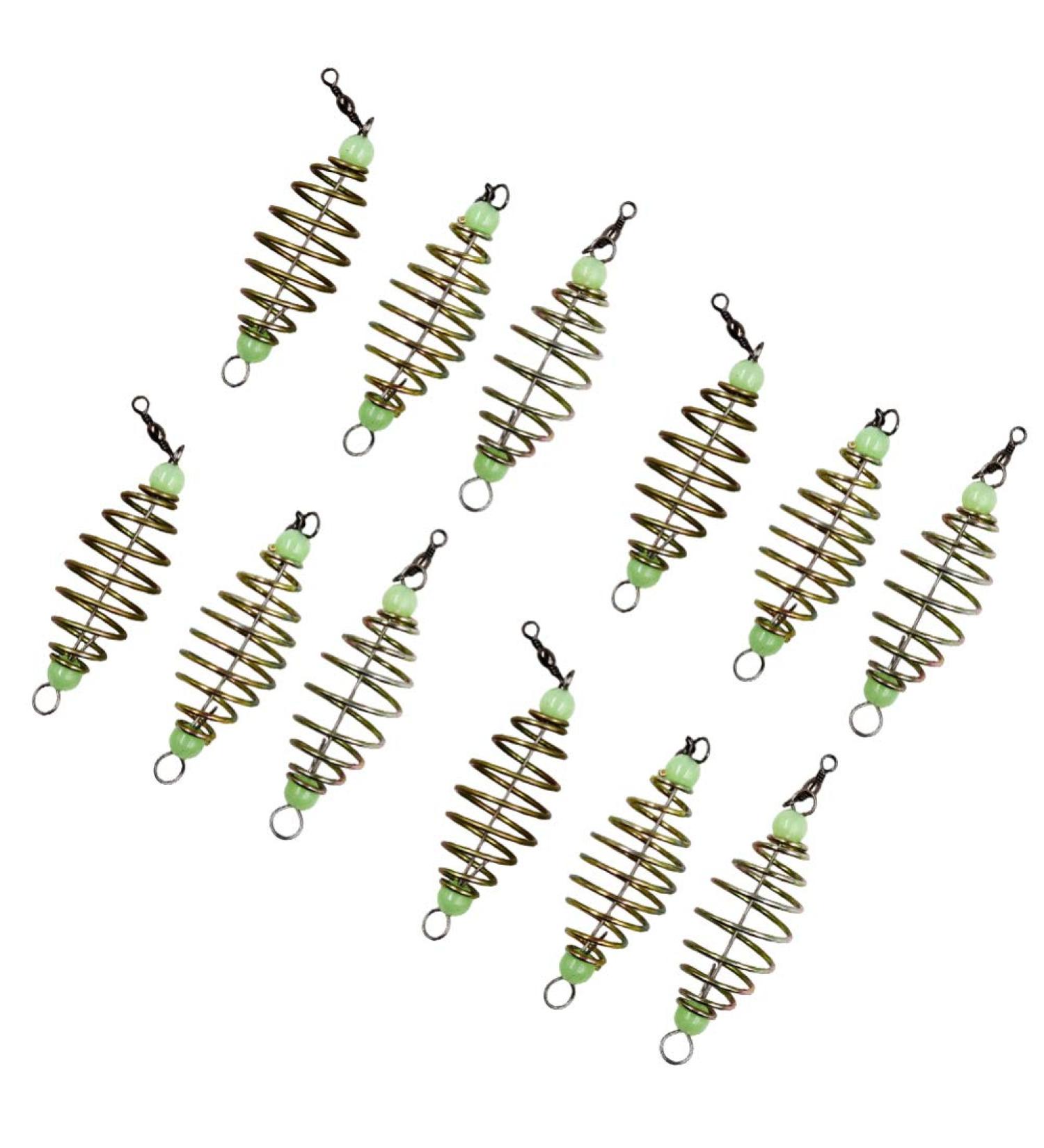 BESPORTBLE 12PCS Luminous Carp Fishing Feeder Catfish Bait Thrower - Fishing Bait Cage - Buy Online on GoSupps.com