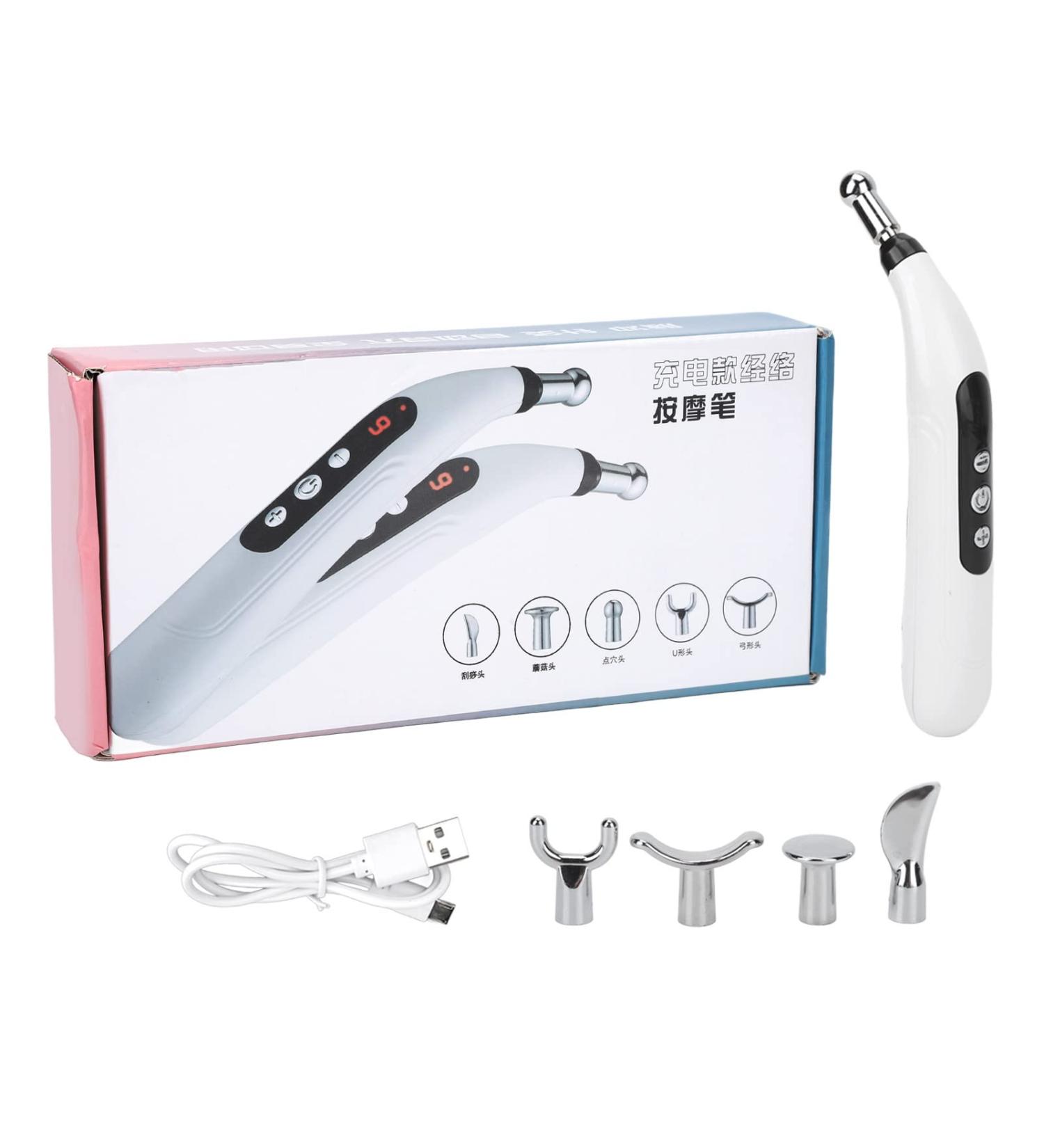 9-Speed Electronic Acupuncture Pen - Pain Relief Therapy Tool for Neck & Arm | Acupuncture Pencil & Energy Meter - Buy Online on GoSupps.com