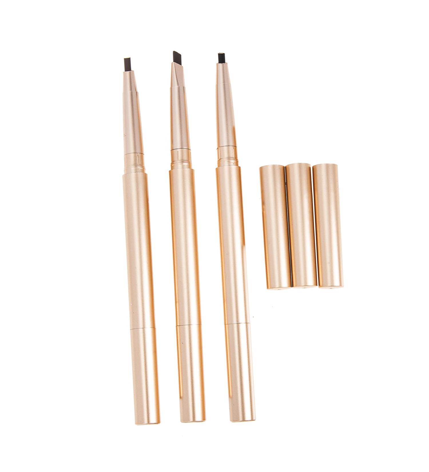 Healeved 3pcs Eyebrow Pencil Eyebrow Pencil Waterproof Brown Eyebrow Pencils Brow Pencil Black Abs - Buy Online on GoSupps.com