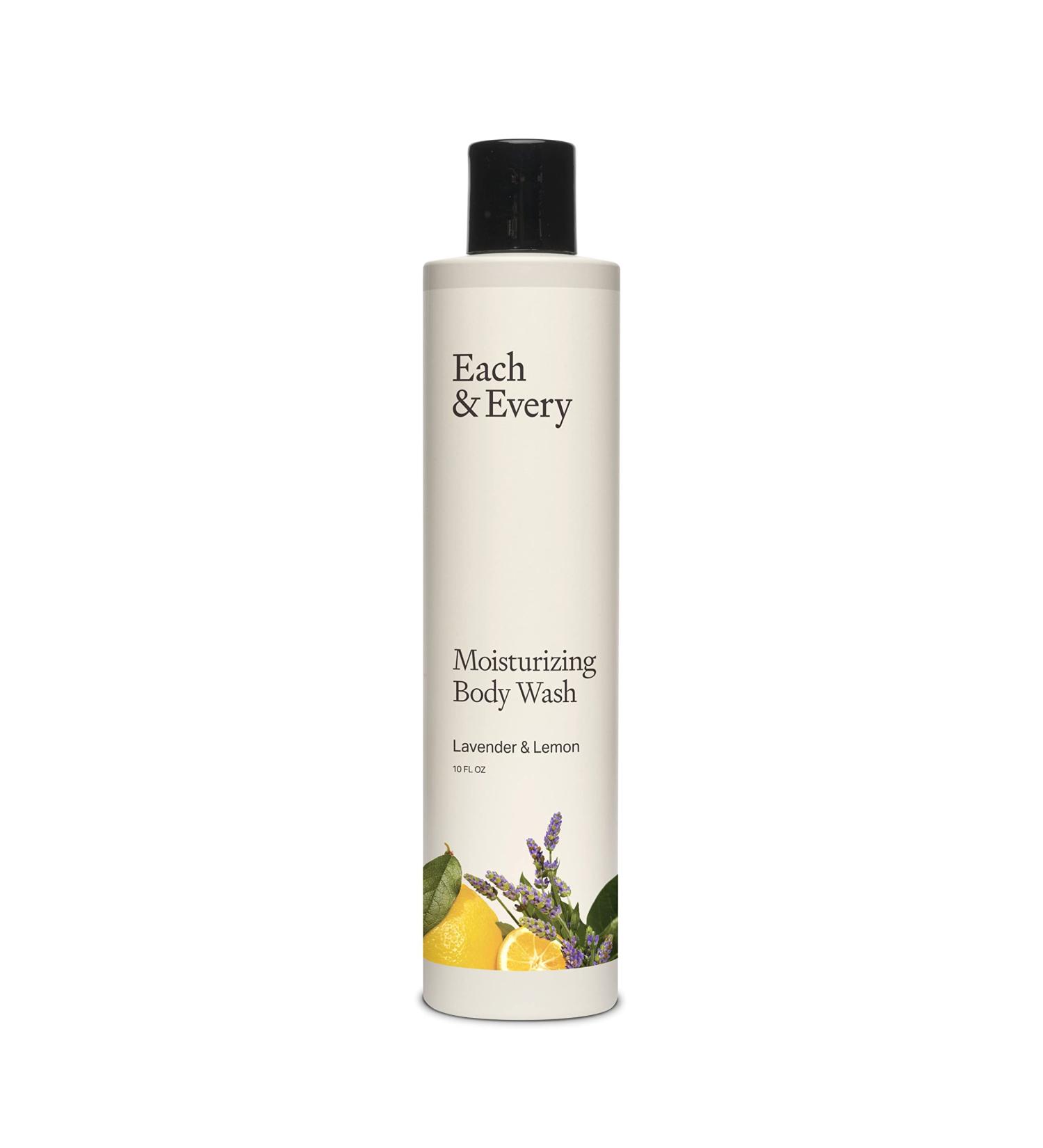 Each & Every Natural Moisturizing Body Wash | Lavender & Lemon | Vegan & Sustainably Sourced | 10 fl oz - Buy Online on GoSupps.com