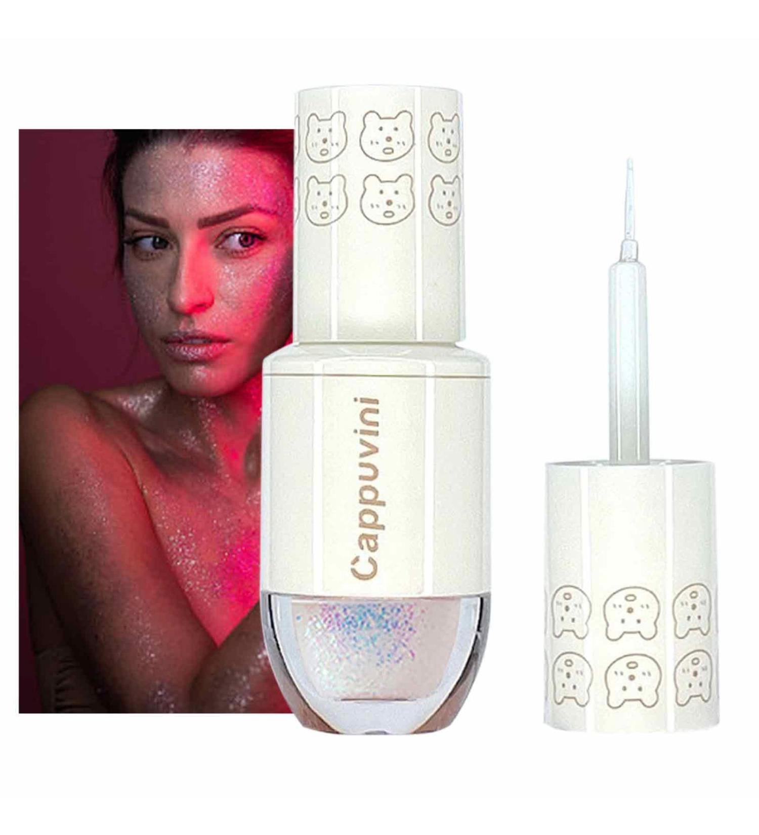 Liquid Eyeshadow Sparkly Bowling Eyeshadow | 0.05oz Eye Makeup Watery Texture Face Body Set Brighten Highlight Shzons 01 - Buy Online on GoSupps.com