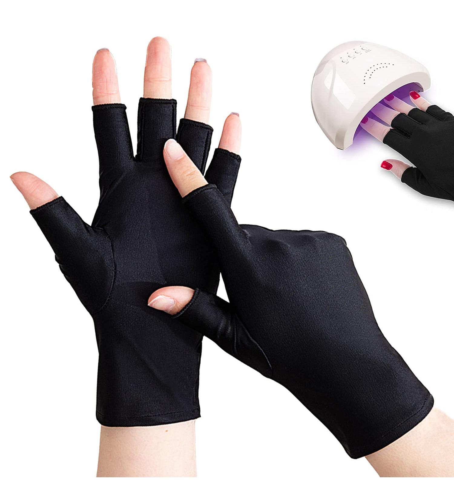 Buy Dykjgsgo UV Shield Gloves - Protect Your Hands from LED Lamps | Fingerless Gel Manicure Gloves for Nail Art - Buy Online on GoSupps.com