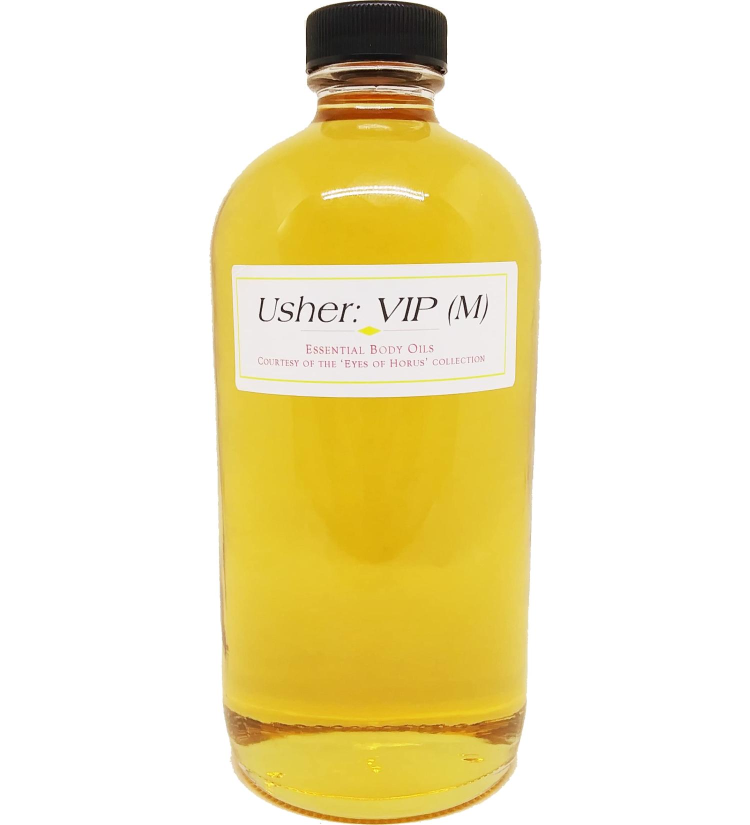 VIP: Usher - Type For Men Scented Body Oil Fragrance Regular Cap - Gold - 16 oz. - ID#25274 16 Fl Oz (Pack of 1)