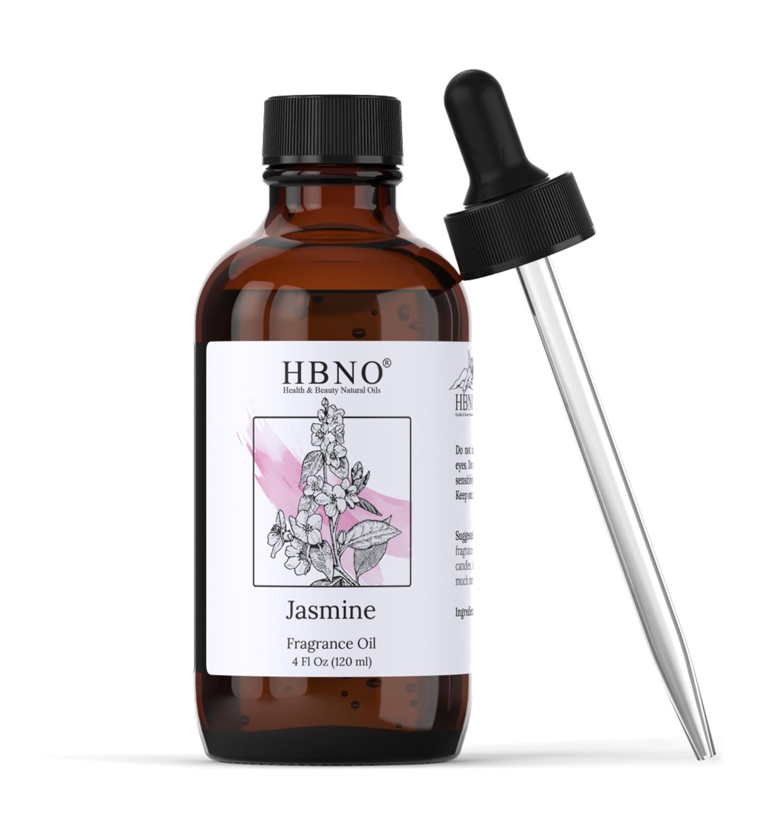HBNO California Bottled Jasmine Fragrance Oil 4 fl oz (120 ml) - Premium (Fragrance) for Aromatherapy - Jasmine Fragrance Oil for Diffuser and Candle Making Jasmine 4 Fl Oz (Pack of 1) - Buy Online on GoSupps.com