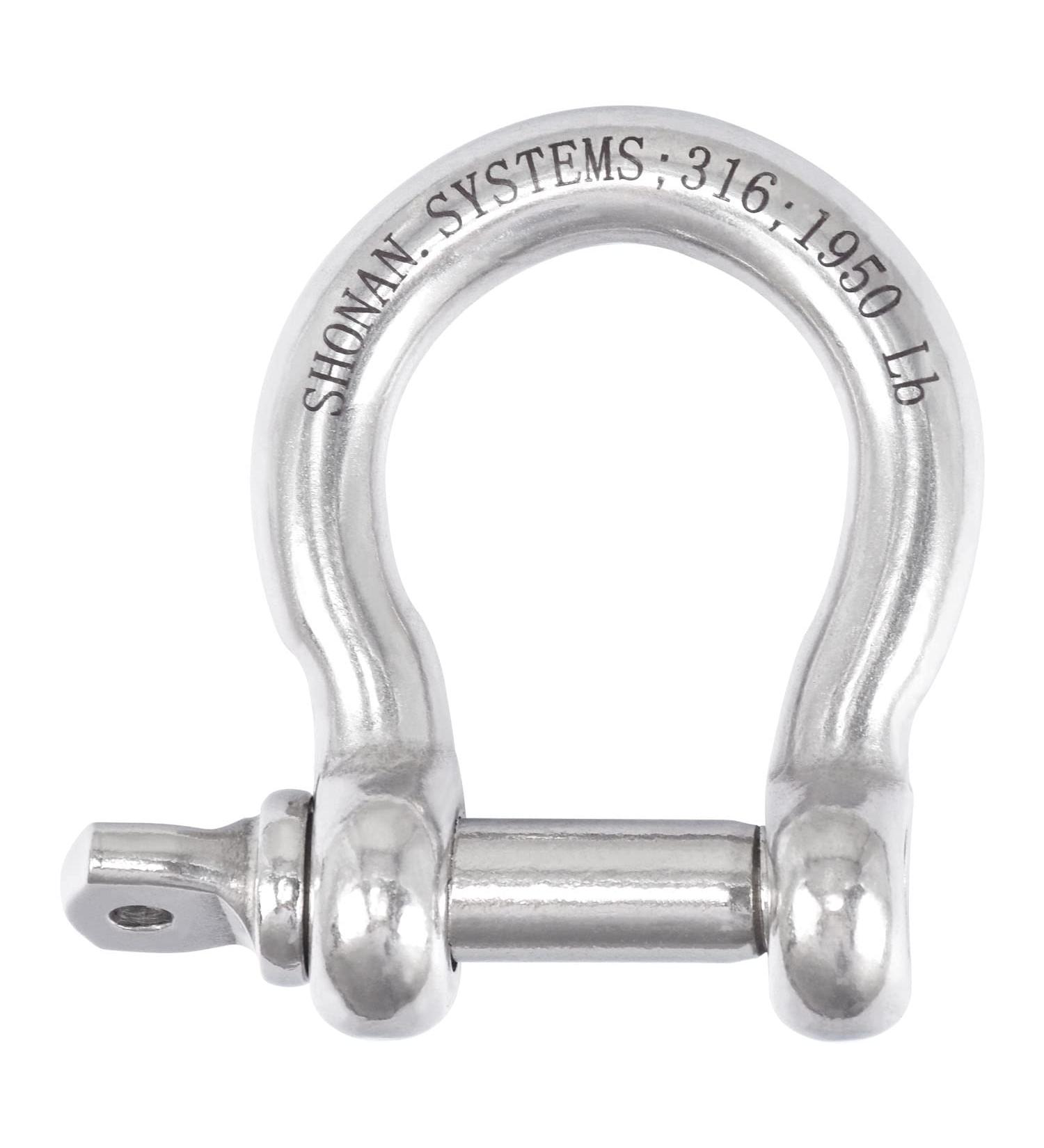 SHONAN 1/2 Large Bow Shackle - Heavy Duty D Ring Shackles - 1950 Lbs Capacity - Marine Grade Stainless Steel - 1 Pack - Buy Online on GoSupps.com
