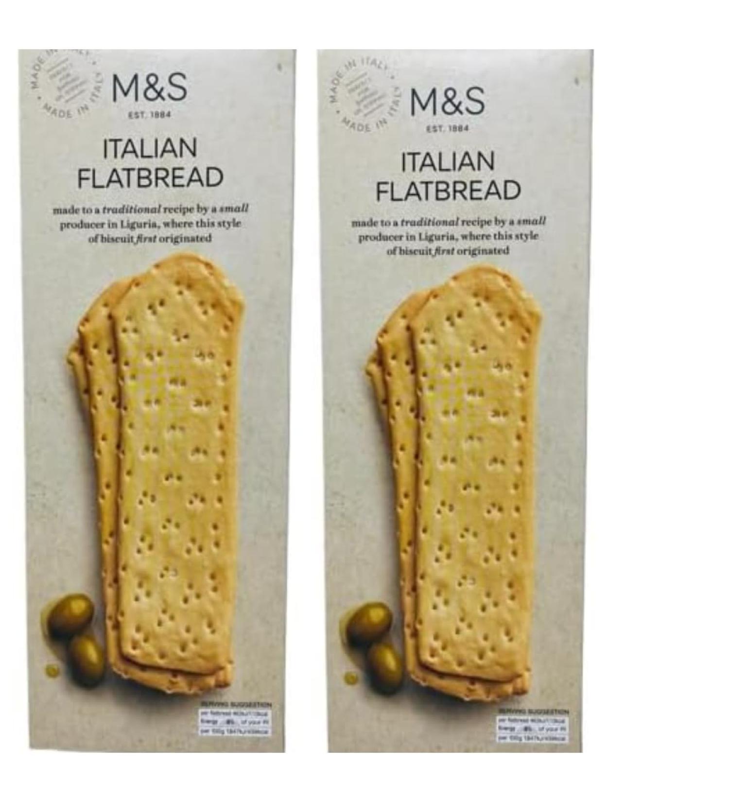 Marks & Spencer Flatbread 150g M&S Food - 2 Pack in a Premier Life Store Box - Buy Online on GoSupps.com