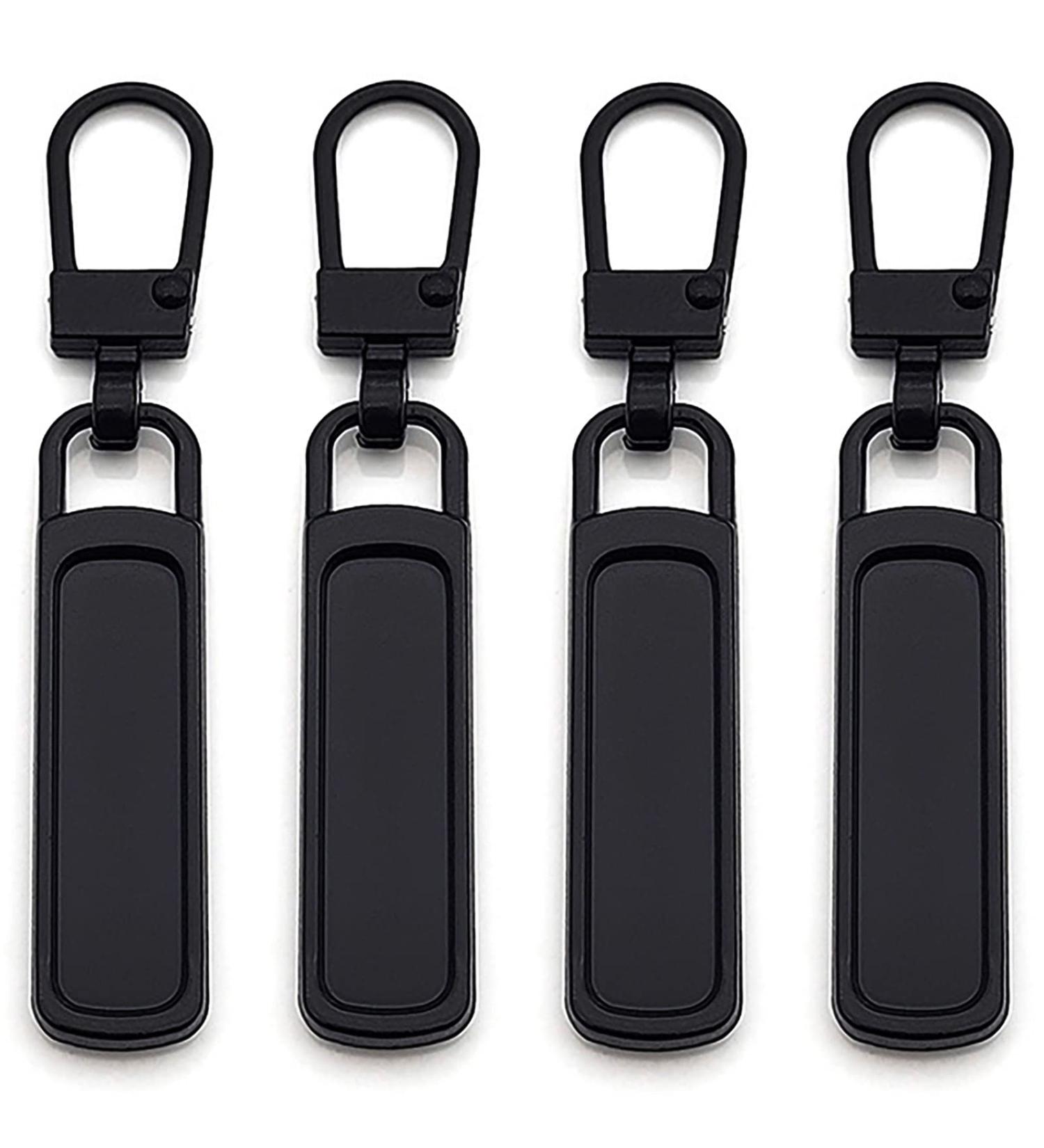 Buy 4 Pieces Black Zipper Spare Parts Zipper Sliders Pull Tabs & Clips for Bags Tents Luggage & Backpacks - Buy Online on GoSupps.com