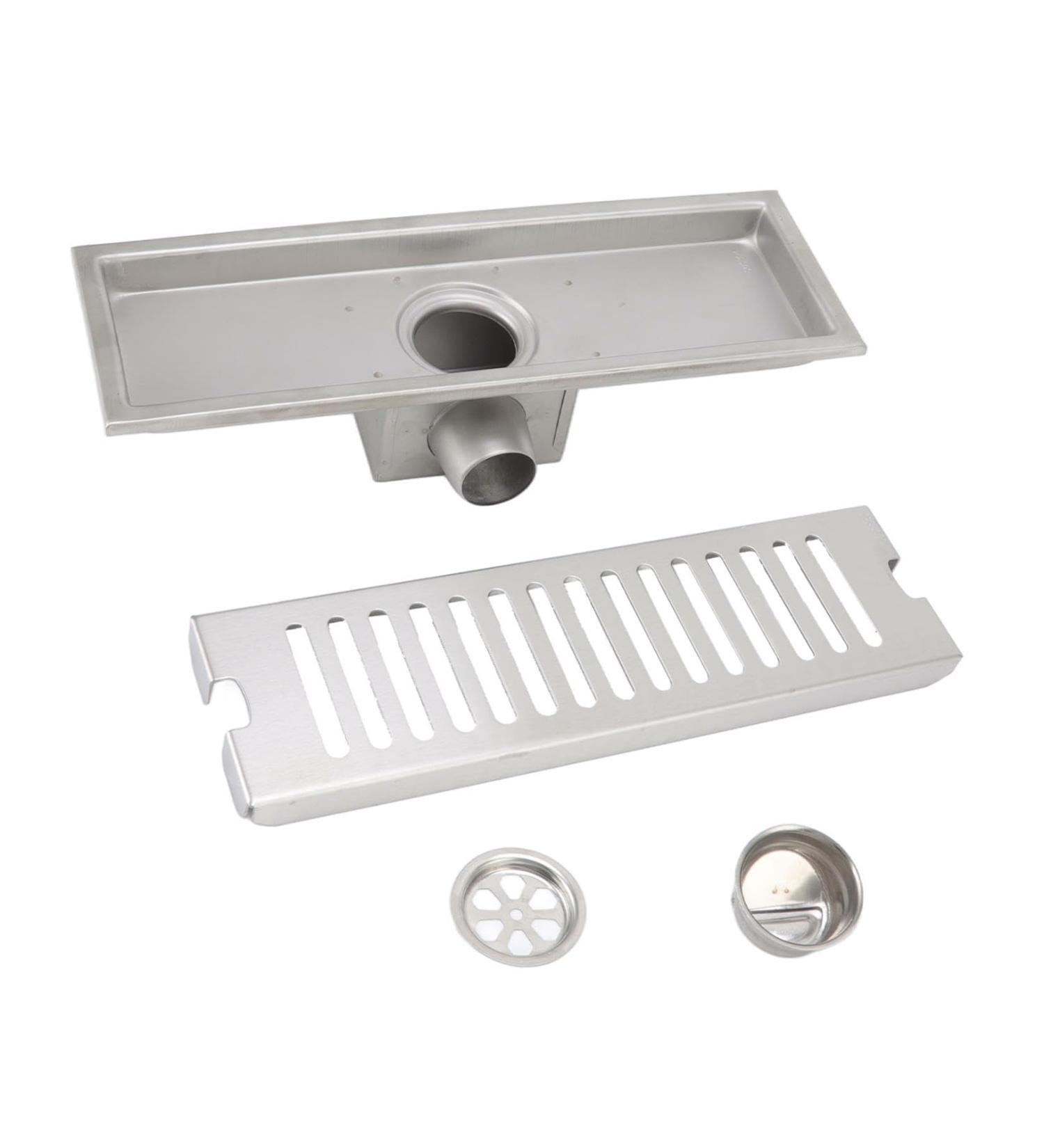 Efficient Rectangular Linear Shower Drain - Fast Water Flow & Odor Prevention for Optimal Bathroom Drainage - Buy Online on GoSupps.com