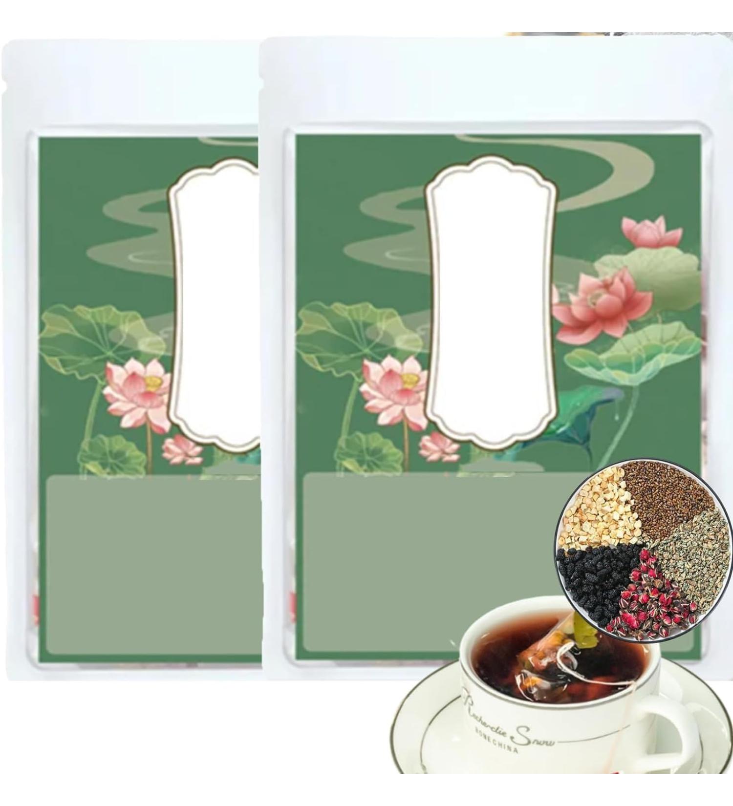 Rose and Lotus Leaf and Health Tea Health Liver Care Tea Chinese Nourishing Liver Tea Rose Lotus Leaf Tea Beauty Tea Rose Herbal Tea Rose Lotus Leaf Intestinal Cleansing Health Tea (2box) - Buy Online on GoSupps.com