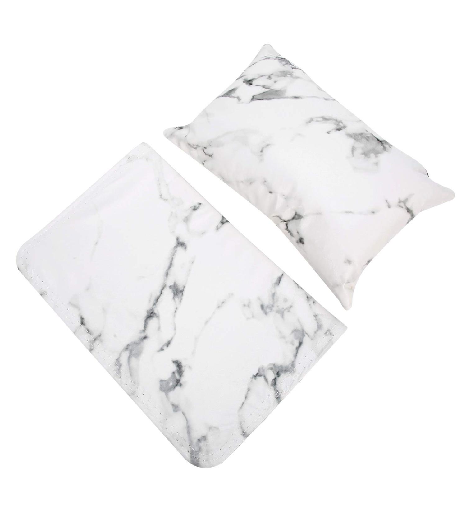 Different Gift Nail Art Hand Pad Easy To Store Effective Relief Beautiful And Practical Soft Leather Hand Rest Pillow Manicure Store for Home(white) - Buy Online on GoSupps.com