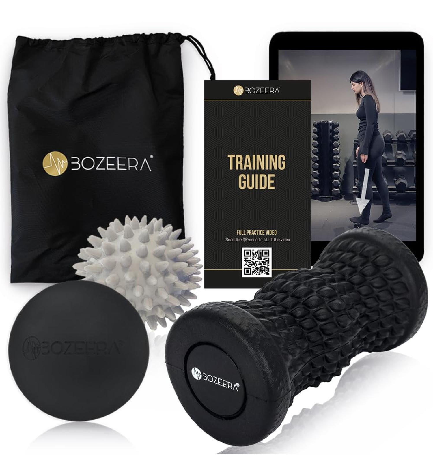 Hedgehog Ball Foot Massage Set | 1x Massager & 2x Massage Balls | Relief for Feet Back & Legs | Includes Video Poster & Bag | International Shipping Available - Buy Online on GoSupps.com
