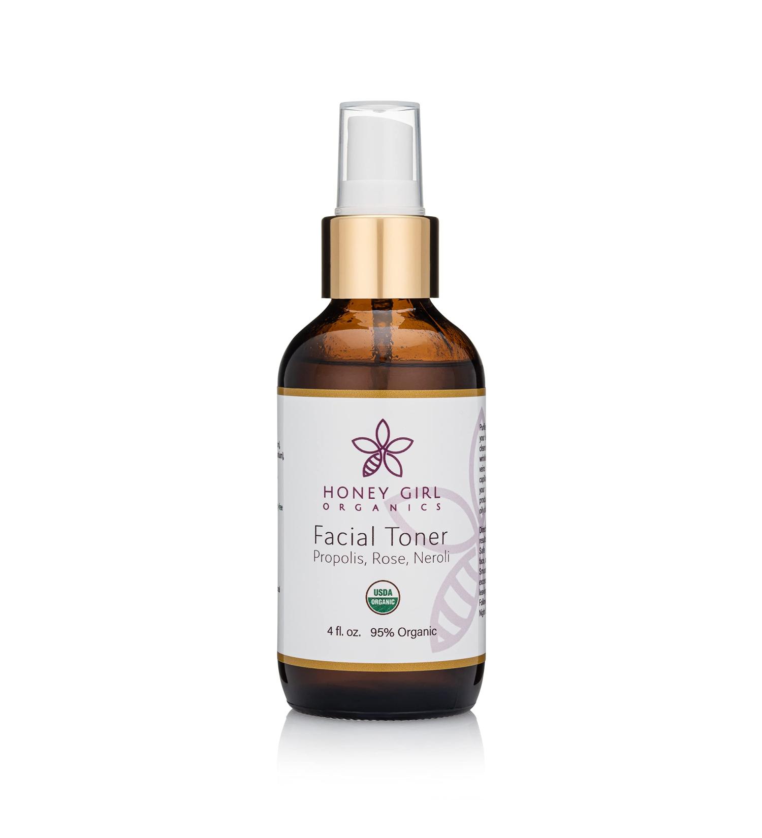 Honey Girl Organics Facial Toner - USDA Certified Organic | Best Natural Skin Care (4.0 Fl Oz) - International Shipping Available - Buy Online on GoSupps.com