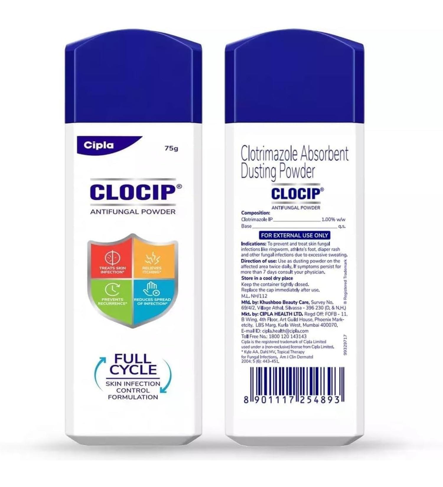 Clocip Dusting Powder (100gm) - by Muralidhar Exports
