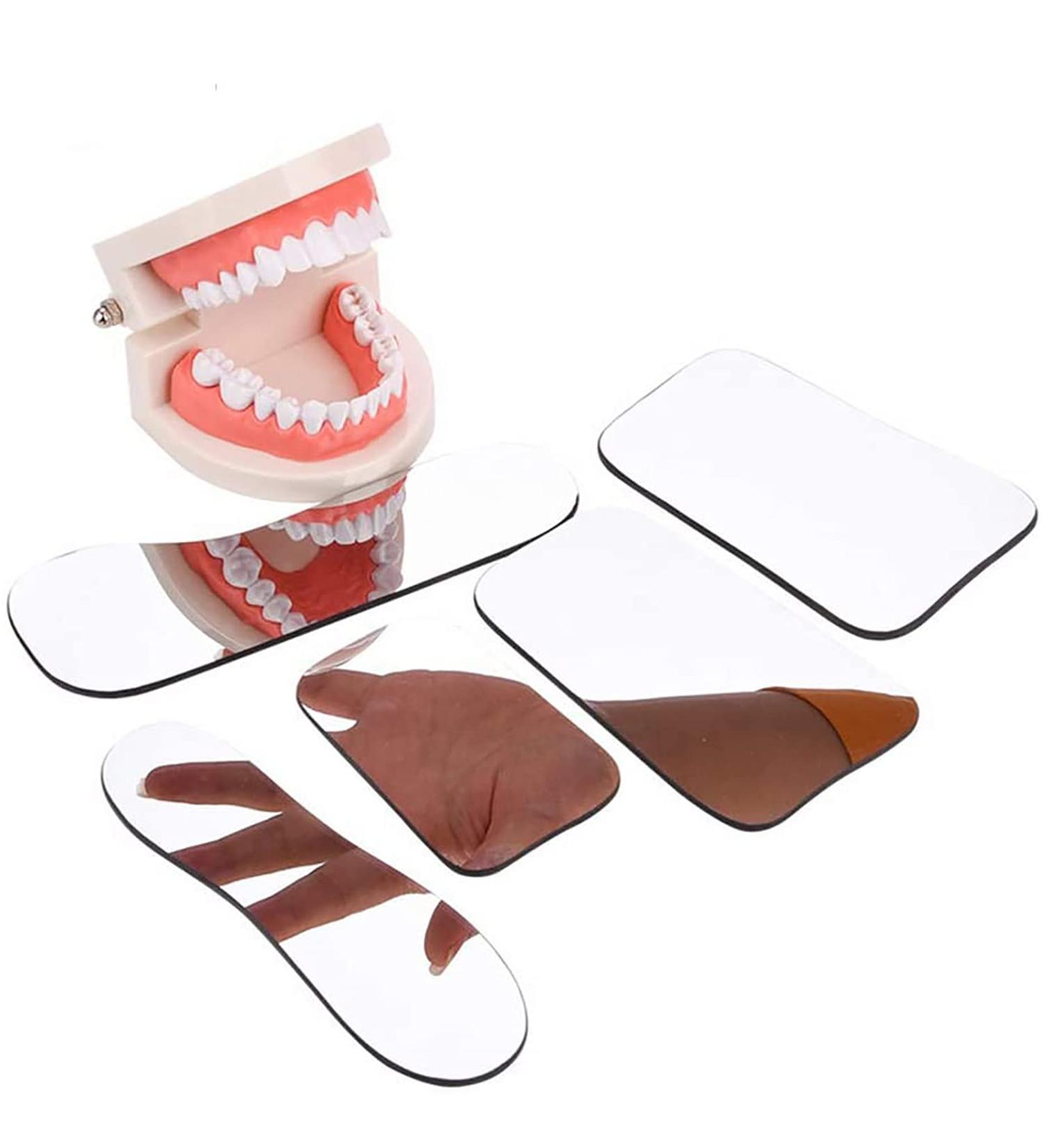 5-Piece Dental Mouth Mirror Set | Standard Toothing Model for Intraoral Photography | Stainless Steel Occlusal Reflector & Orthodontic Photo Index - Buy Online on GoSupps.com