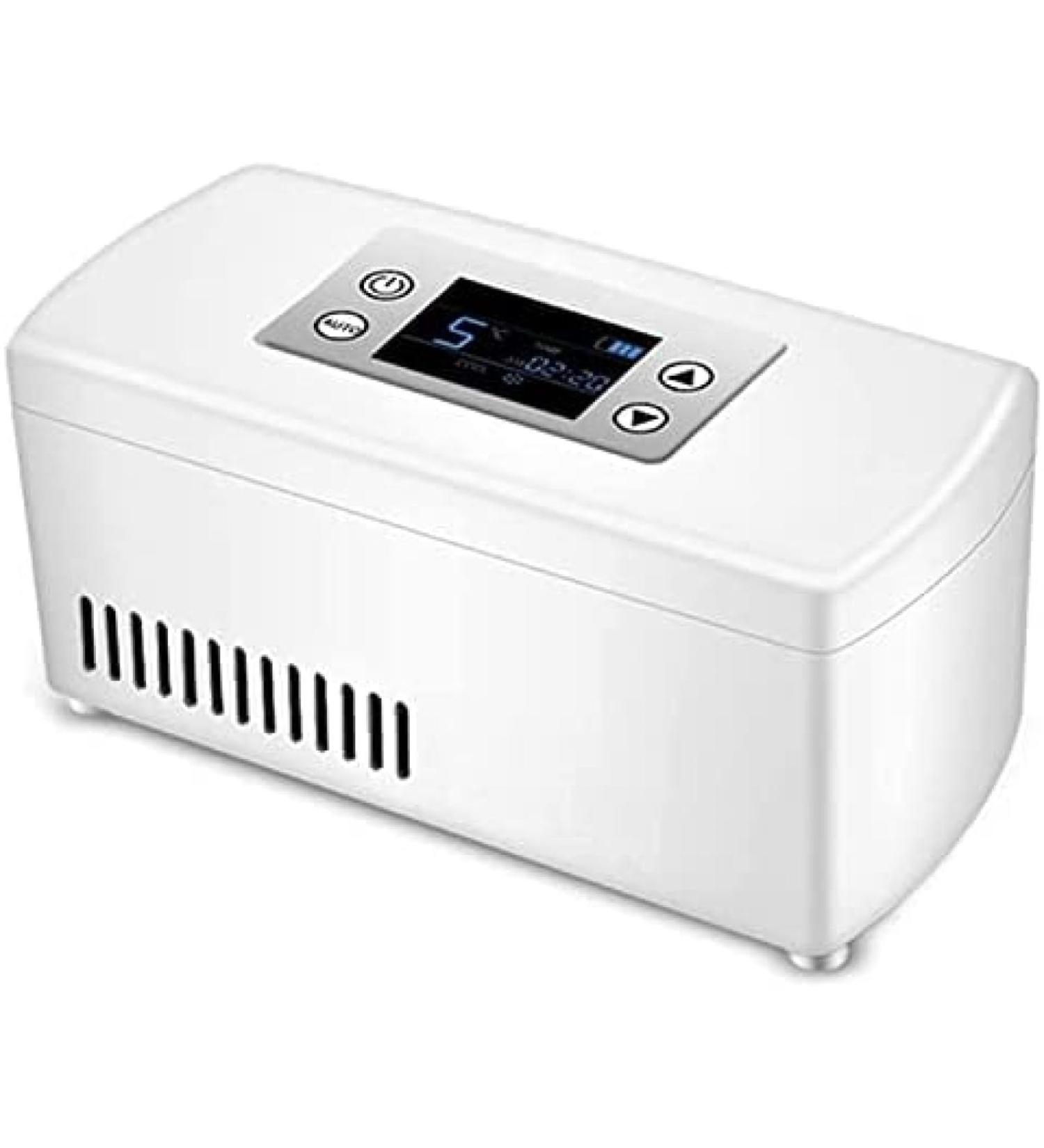 Mini Diabetic Cooler Insulin Refrigerator Portable Medicine Fridge Compact Medication Cooling Case For Car Travel 2-8 Home Medical Organize Cooler Box Single battery - Buy Online on GoSupps.com