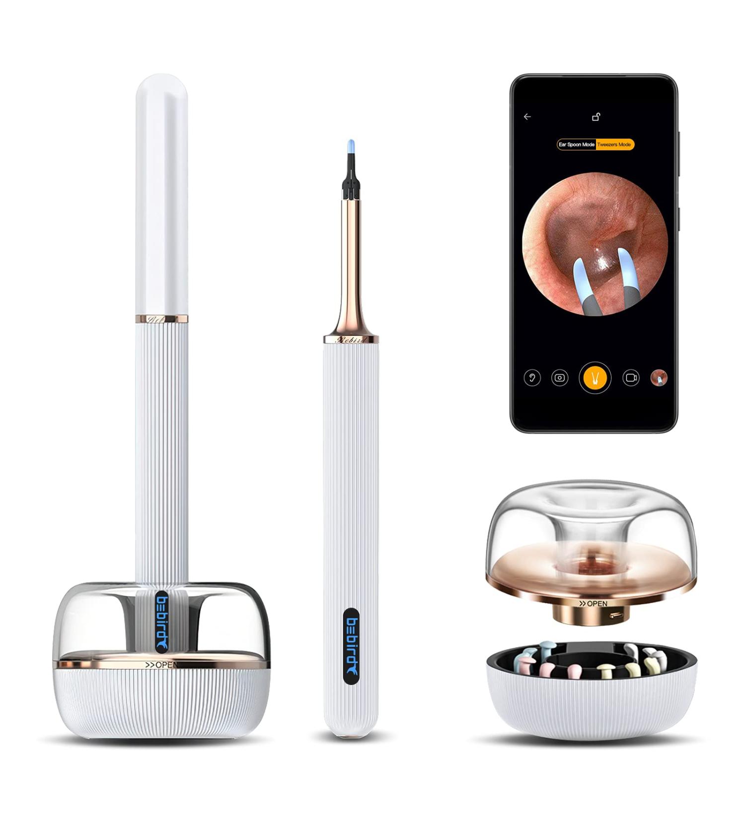 Bebird Note3 Pro Max 10MP HD Ear Wax Removal Tool Camera - 2-in-1 WiFi Smart Ear Cleaner for iPhone & Android (White) - Buy Online on GoSupps.com