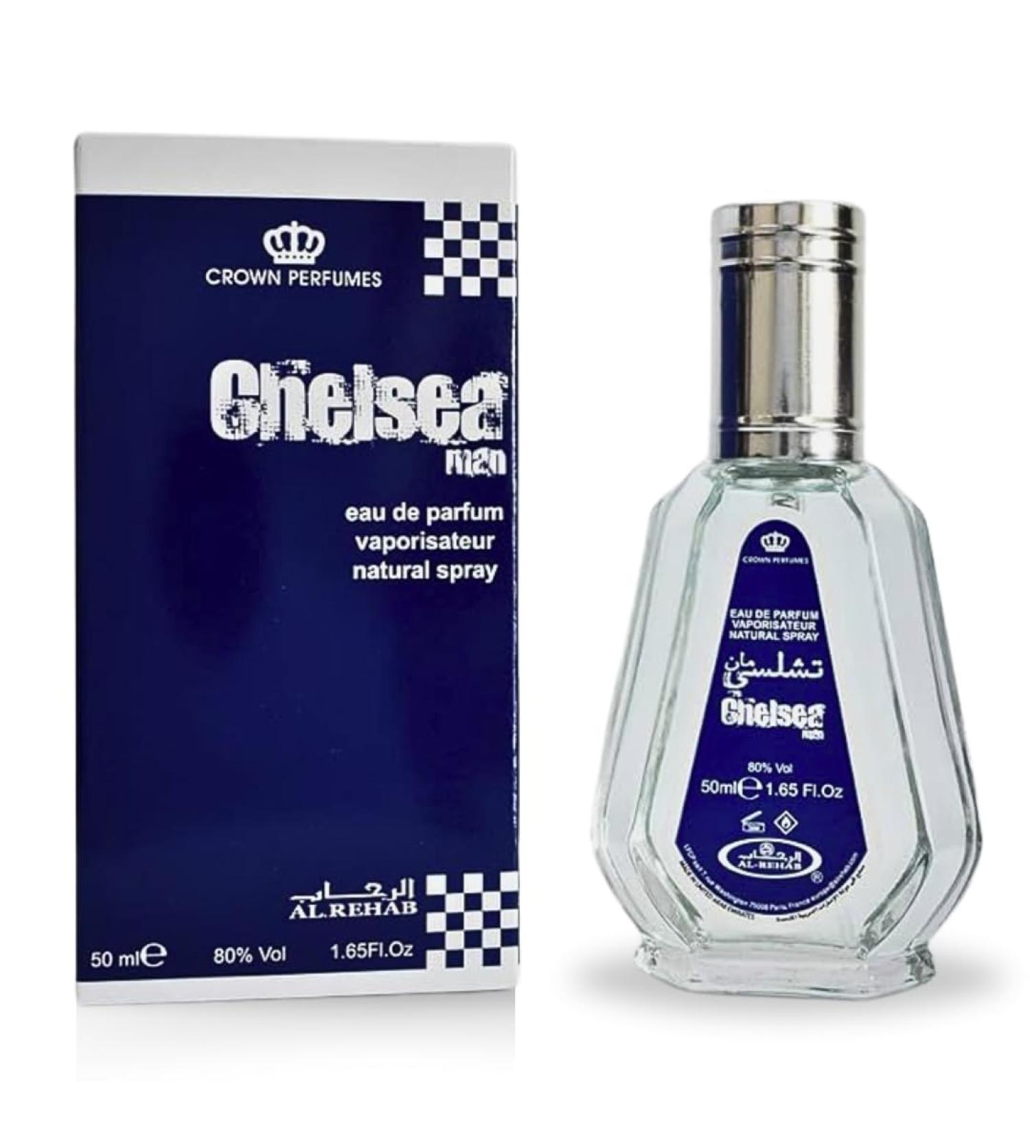 Al-Rehab Chelsea Man EDP - 50ML (1.7 OZ) Long Lasting & Luxurious Scents of Arabia Perfumes For Men & Women. 1.7 Fl Oz (Pack of 1) Chelsea Man Spray - Buy Online on GoSupps.com